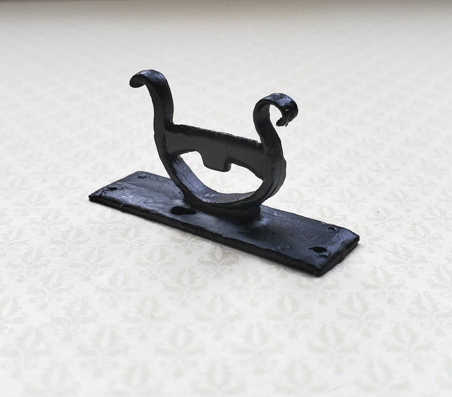 Dollhouse Miniature Boot Scraper Large Black Metal Primitive Style 1:12 Scale Accessory - Miniature Crush