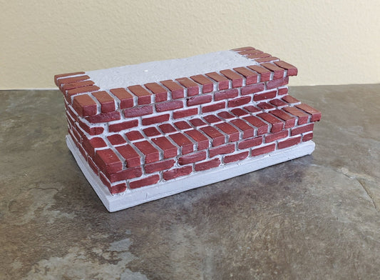 Dollhouse Miniature Brick Steps Resin Large 1:12 Scale Garden or Yard - Miniature Crush