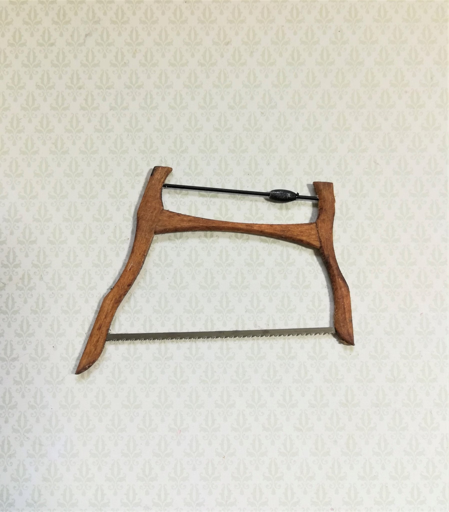 Dollhouse Miniature Bucksaw Vintage Style Cross Saw Sir Thomas Thumb 1:12 Scale Tool - Miniature Crush