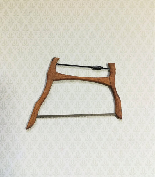 Dollhouse Miniature Bucksaw Vintage Style Cross Saw Sir Thomas Thumb 1:12 Scale Tool - Miniature Crush
