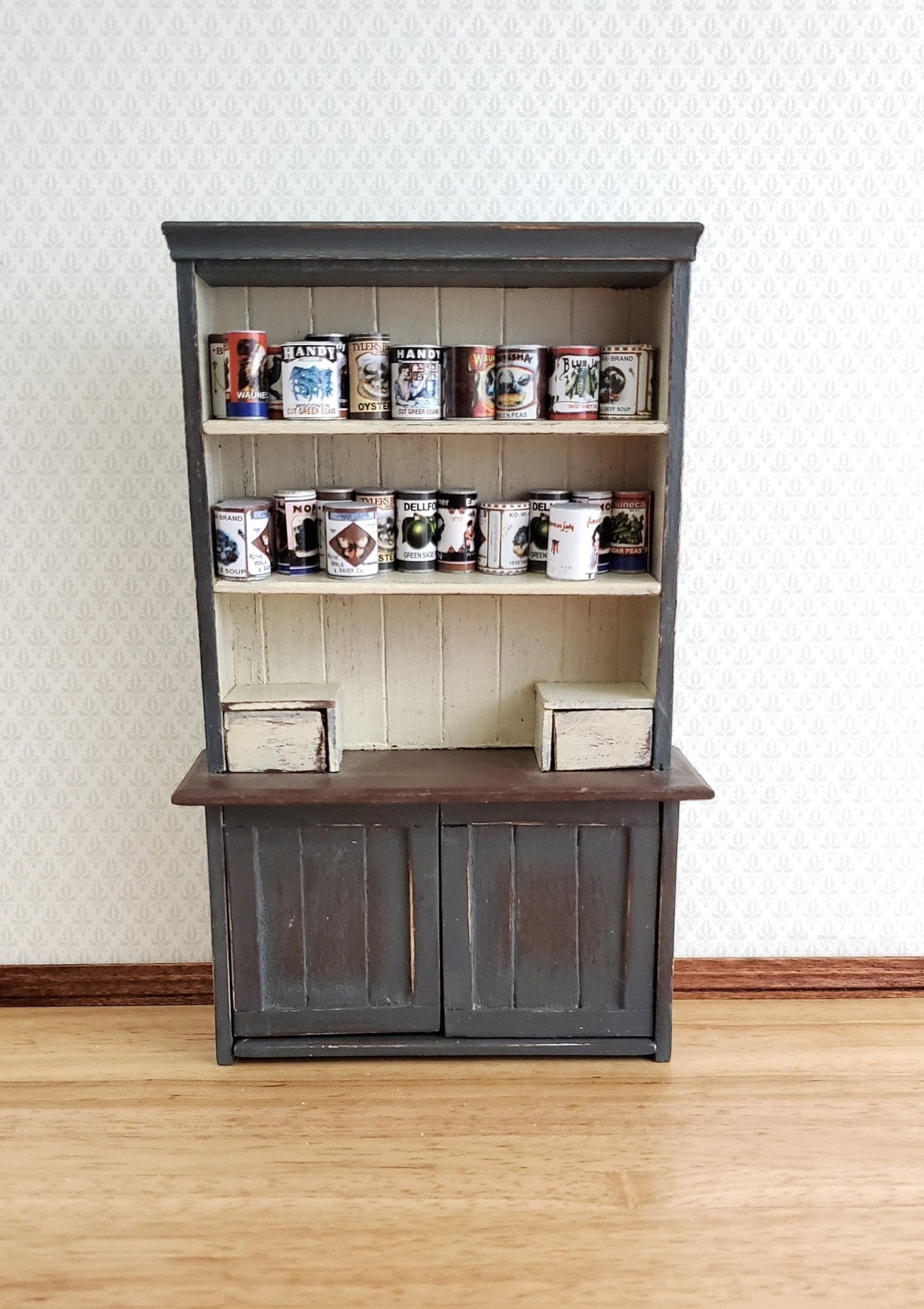 Dollhouse Miniature Canned Goods Old Fashion Grocery Store Cans 1:12 Scale Food - Miniature Crush
