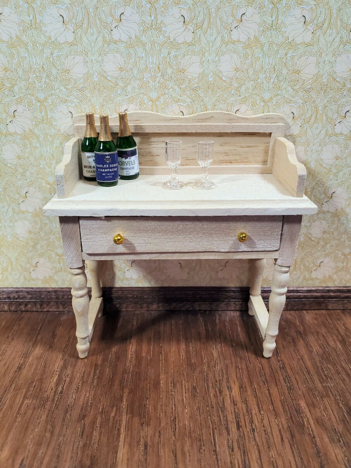 Dollhouse Miniature Champagne Bottles x3 1:12 Scale Drinks Booze Cocktails - Miniature Crush