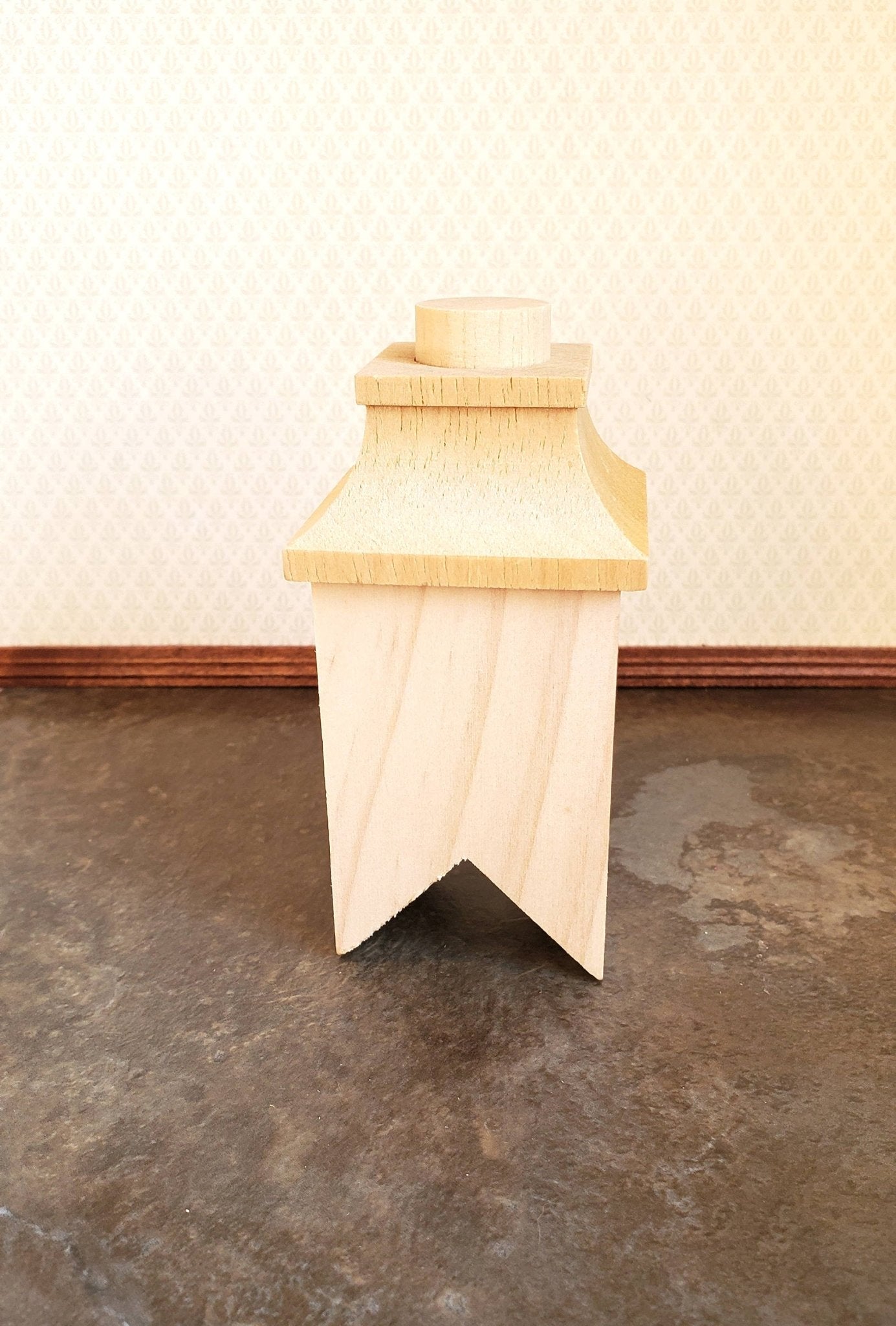 Dollhouse Miniature Chimney Wood 1:12 Scale 45 Degree Pitch Houseworks 2406 - Miniature Crush