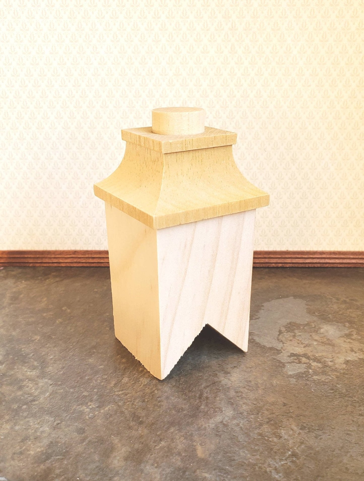 Dollhouse Miniature Chimney Wood 1:12 Scale 45 Degree Pitch Houseworks 2406 - Miniature Crush