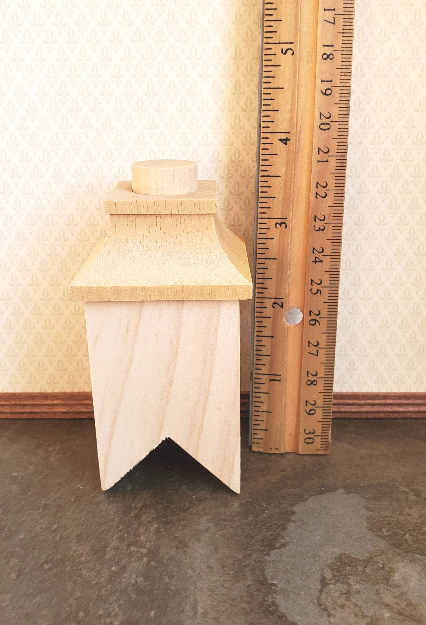Dollhouse Miniature Chimney Wood 1:12 Scale 45 Degree Pitch Houseworks 2406 - Miniature Crush