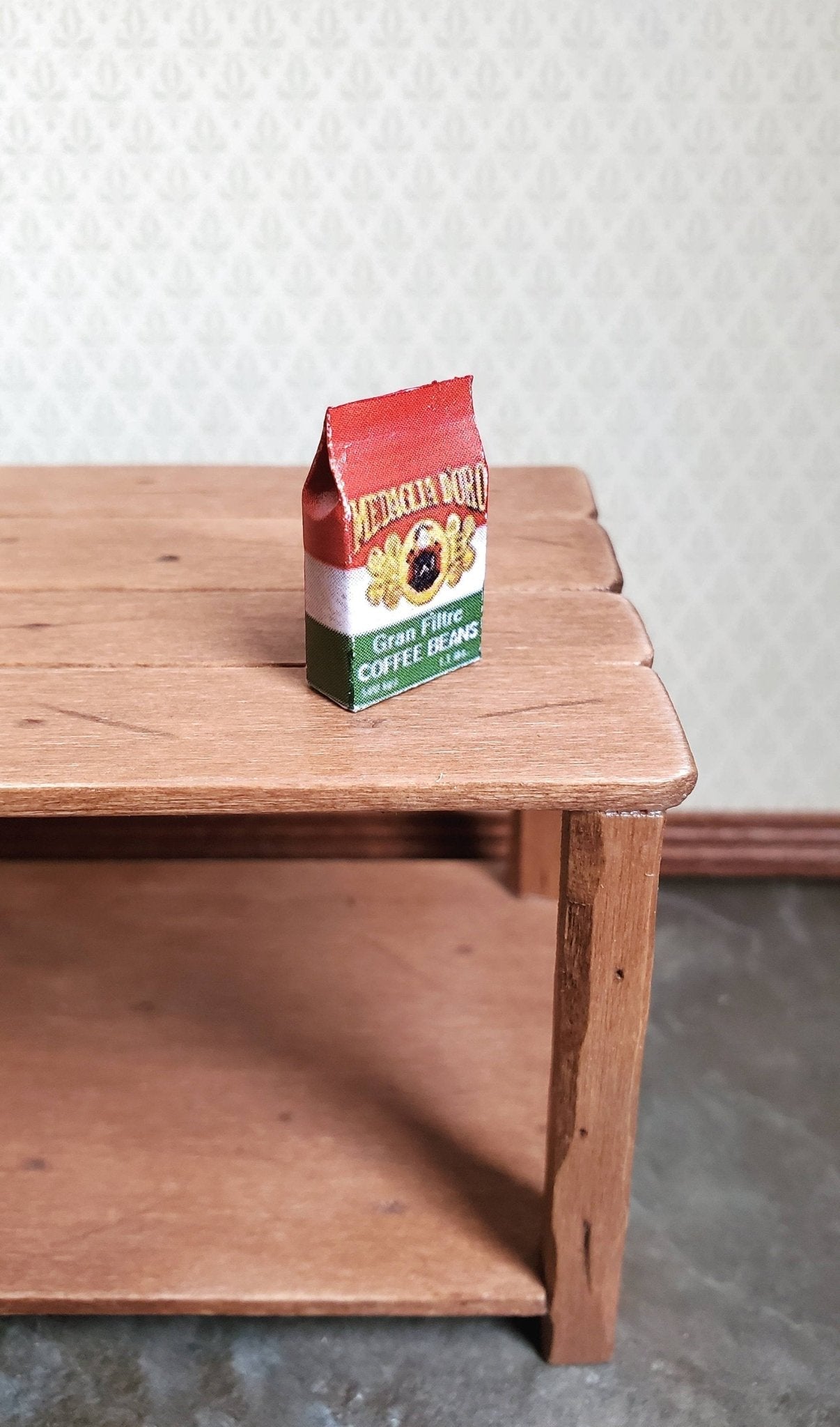 Dollhouse Miniature Coffee Bag of Coffee Beans 1:12 Scale Food Groceries Kitchen - Miniature Crush