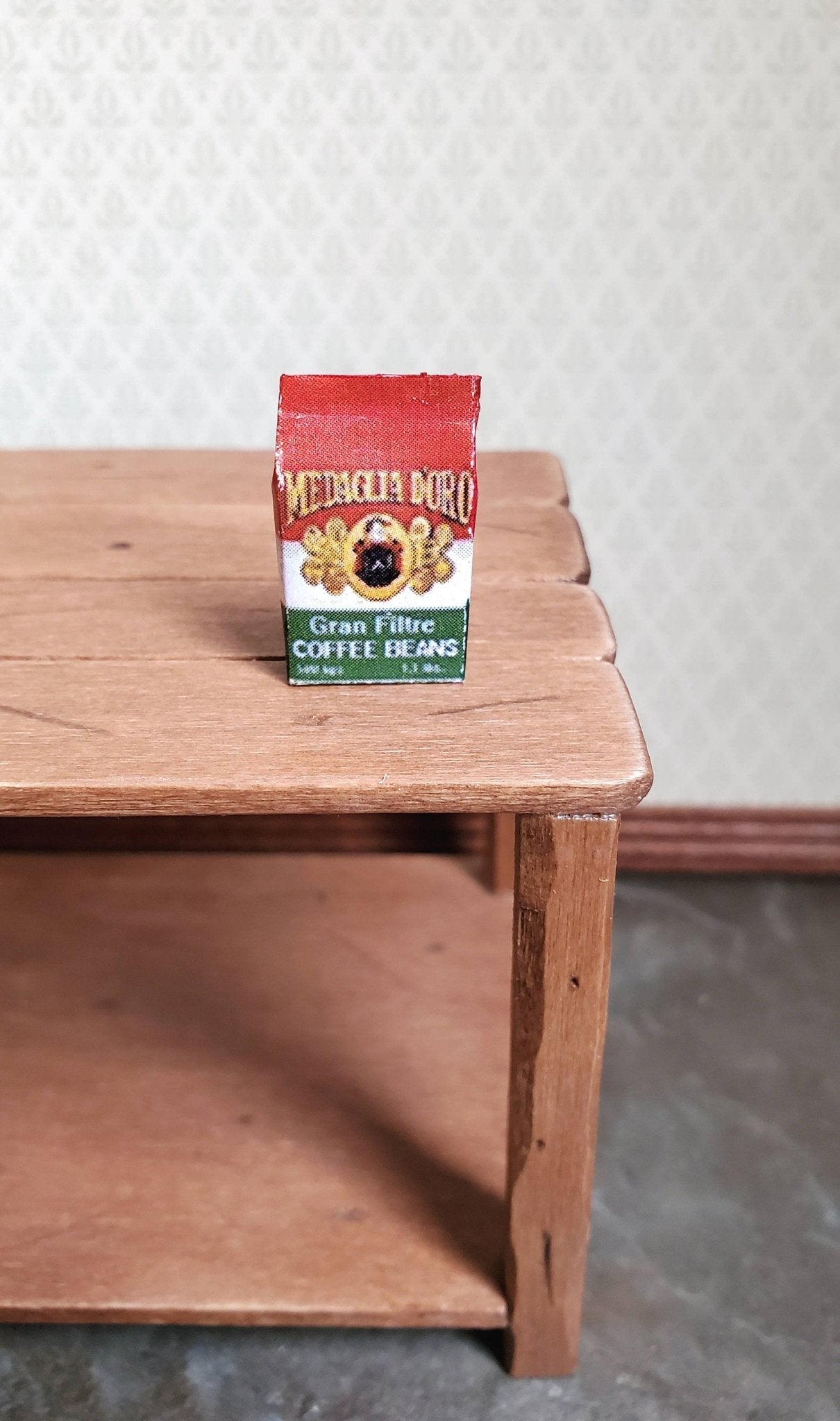 Dollhouse Miniature Coffee Bag of Coffee Beans 1:12 Scale Food Groceries Kitchen - Miniature Crush