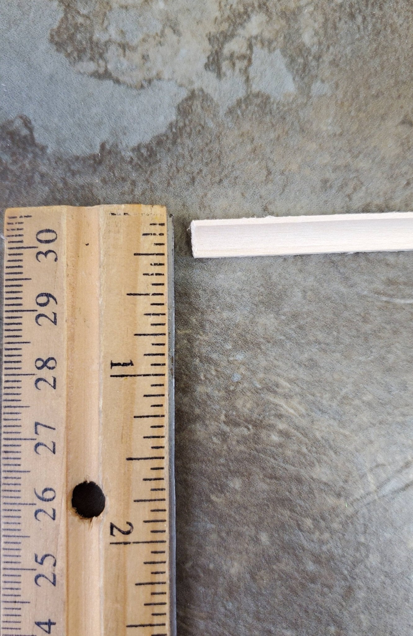Dollhouse Miniature Cove Molding Trim Wood Strip 3/16" x 18" long 1:12 Scale - Miniature Crush
