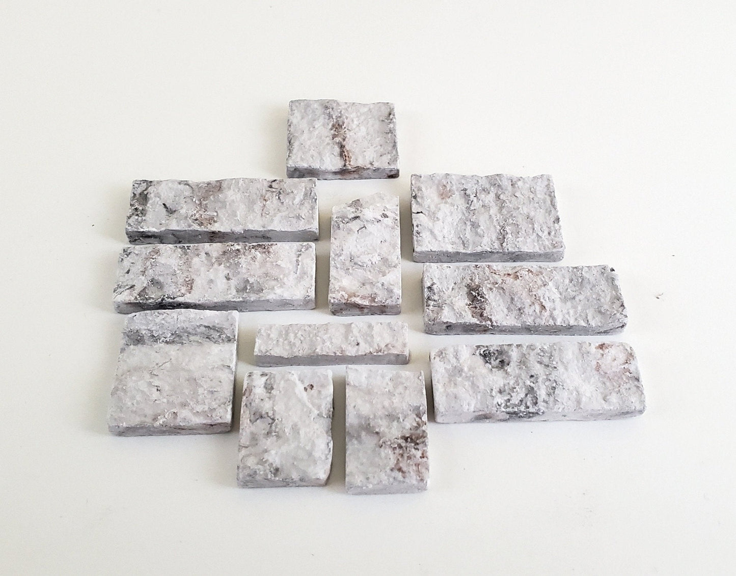 Dollhouse Miniature Cut Stone Gray Blend by Andi Mini Brick & Stone 1:12 Scale 72 sq in AM0800 - Miniature Crush