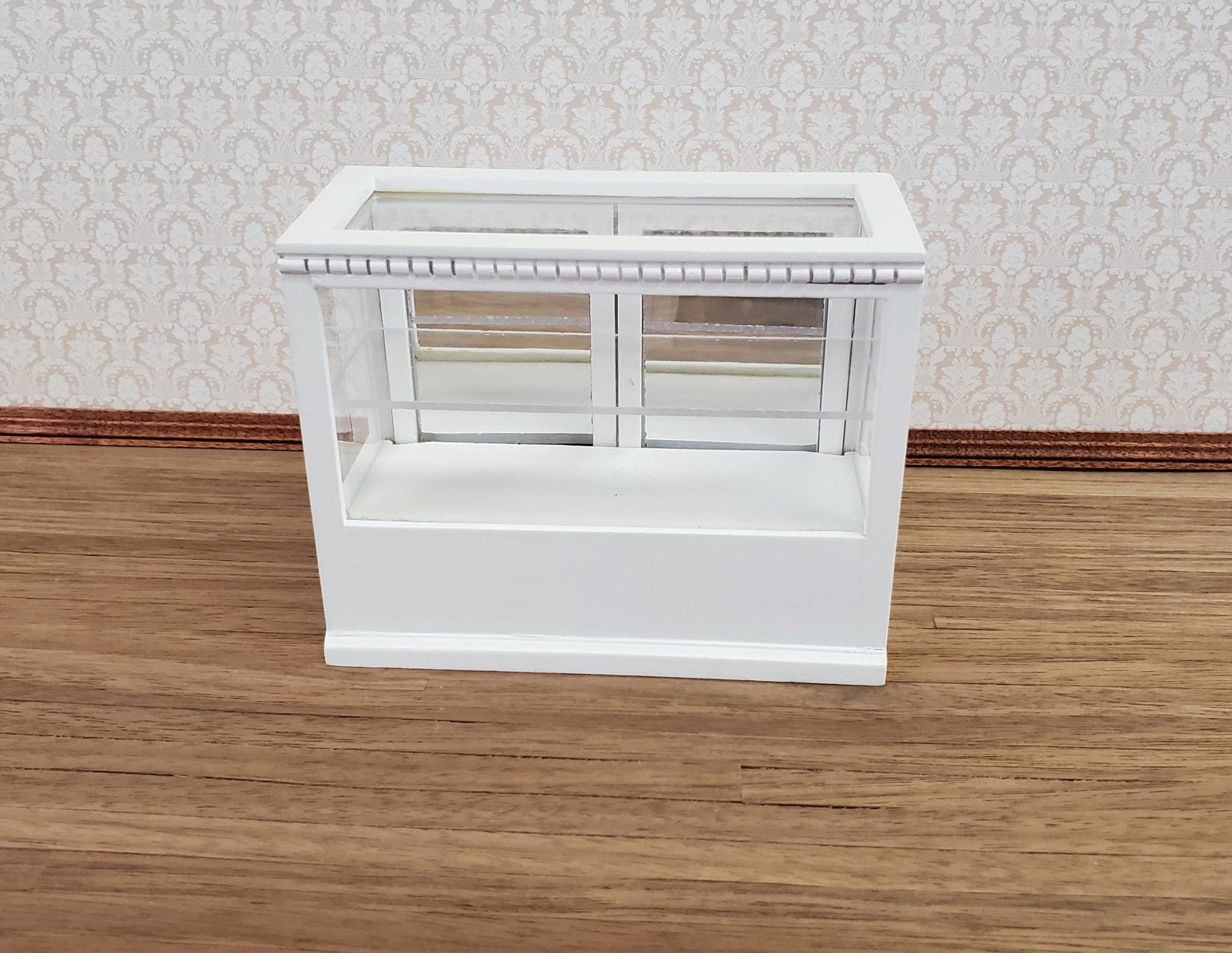 Dollhouse Miniature Display Counter for Bakery Store or Shop 1:12 Scale Furniture White - Miniature Crush