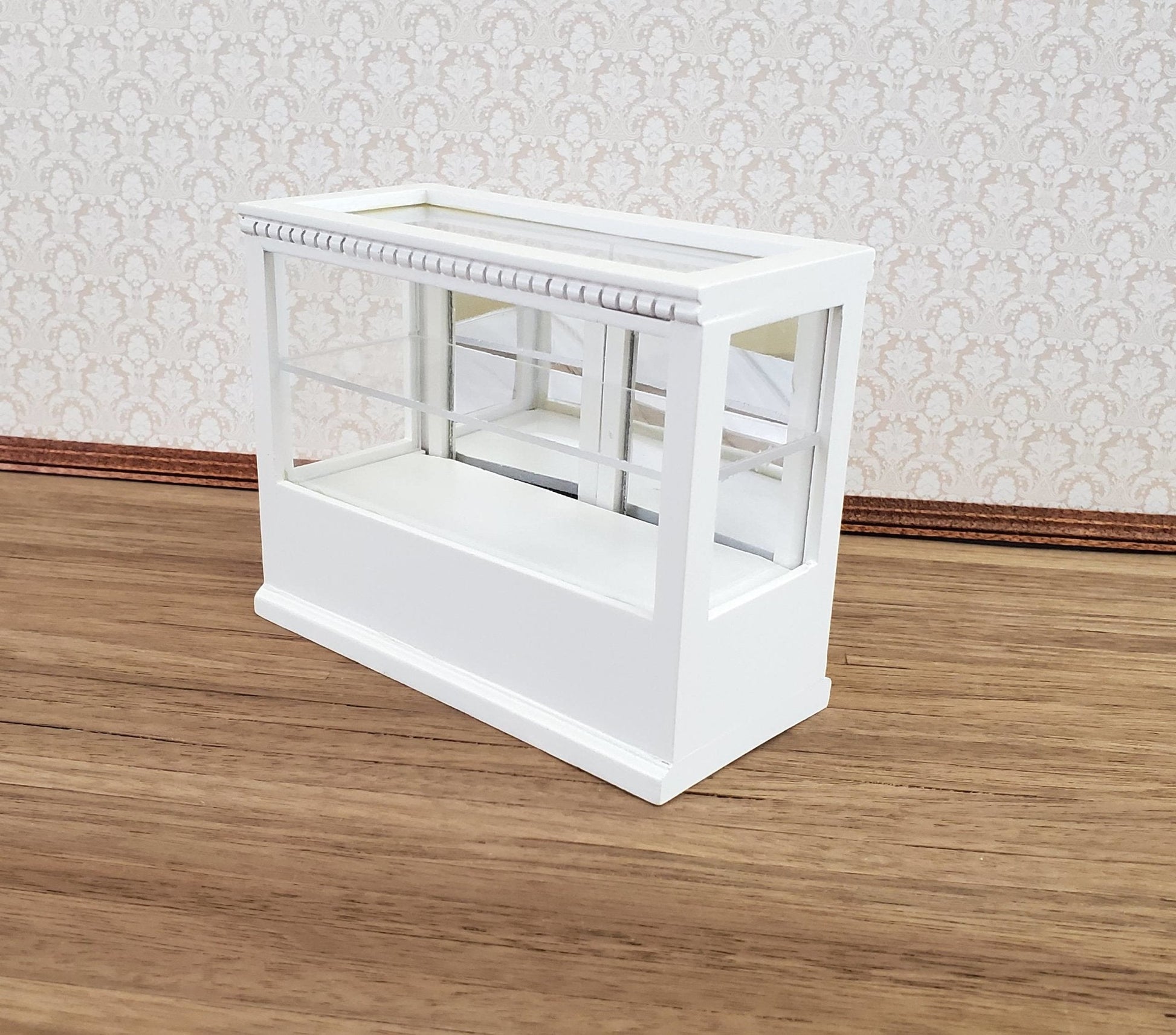 Dollhouse Miniature Display Counter for Bakery Store or Shop 1:12 Scale Furniture White - Miniature Crush