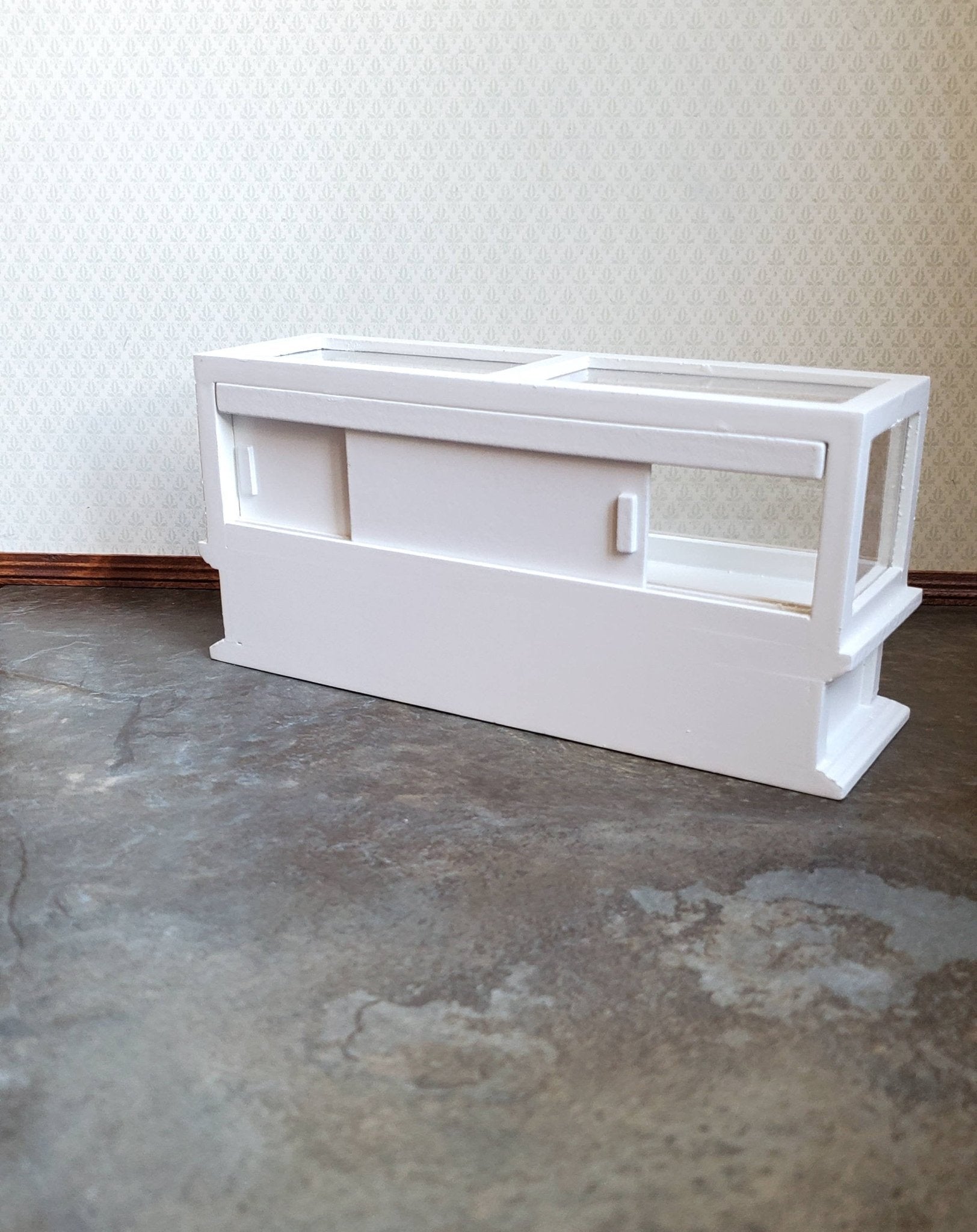 Dollhouse Miniature Display Counter for Bakery Store or Shop 1:12 Scale Furniture White - Miniature Crush