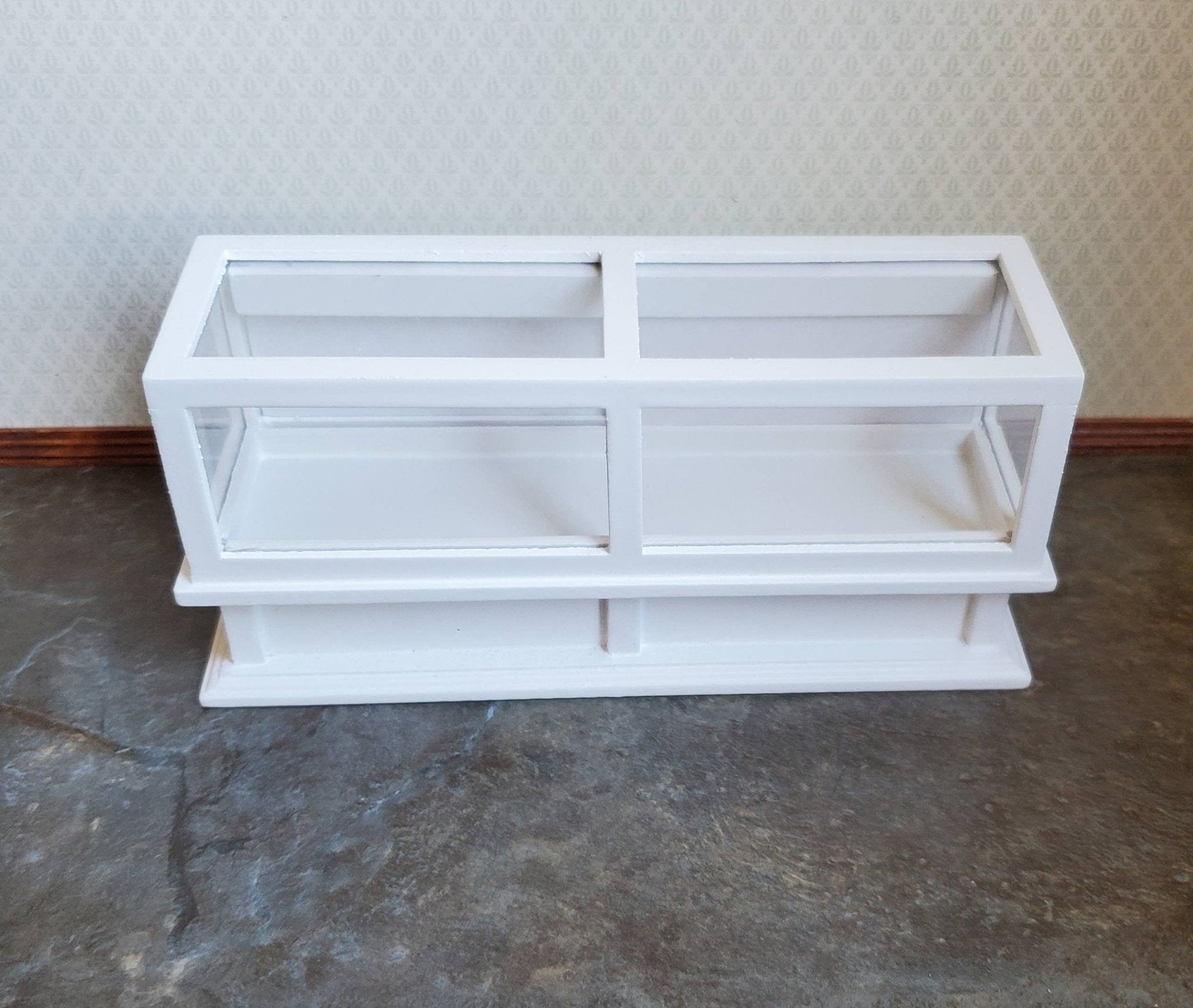 Dollhouse Miniature Display Counter for Bakery Store or Shop 1:12 Scale Furniture White - Miniature Crush