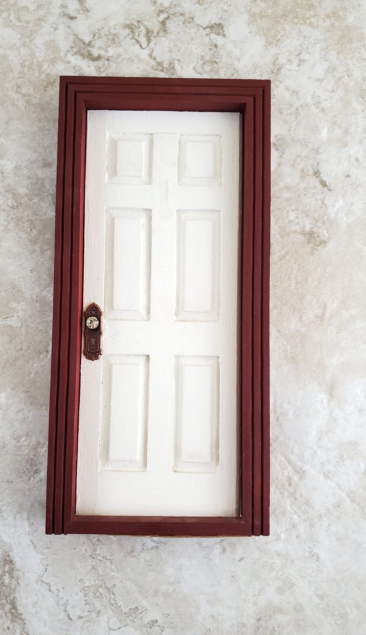 Dollhouse Miniature Doorknobs Bronze Fancy Crystal Knobs Metal 1:12 Scale CLA05697 - Miniature Crush