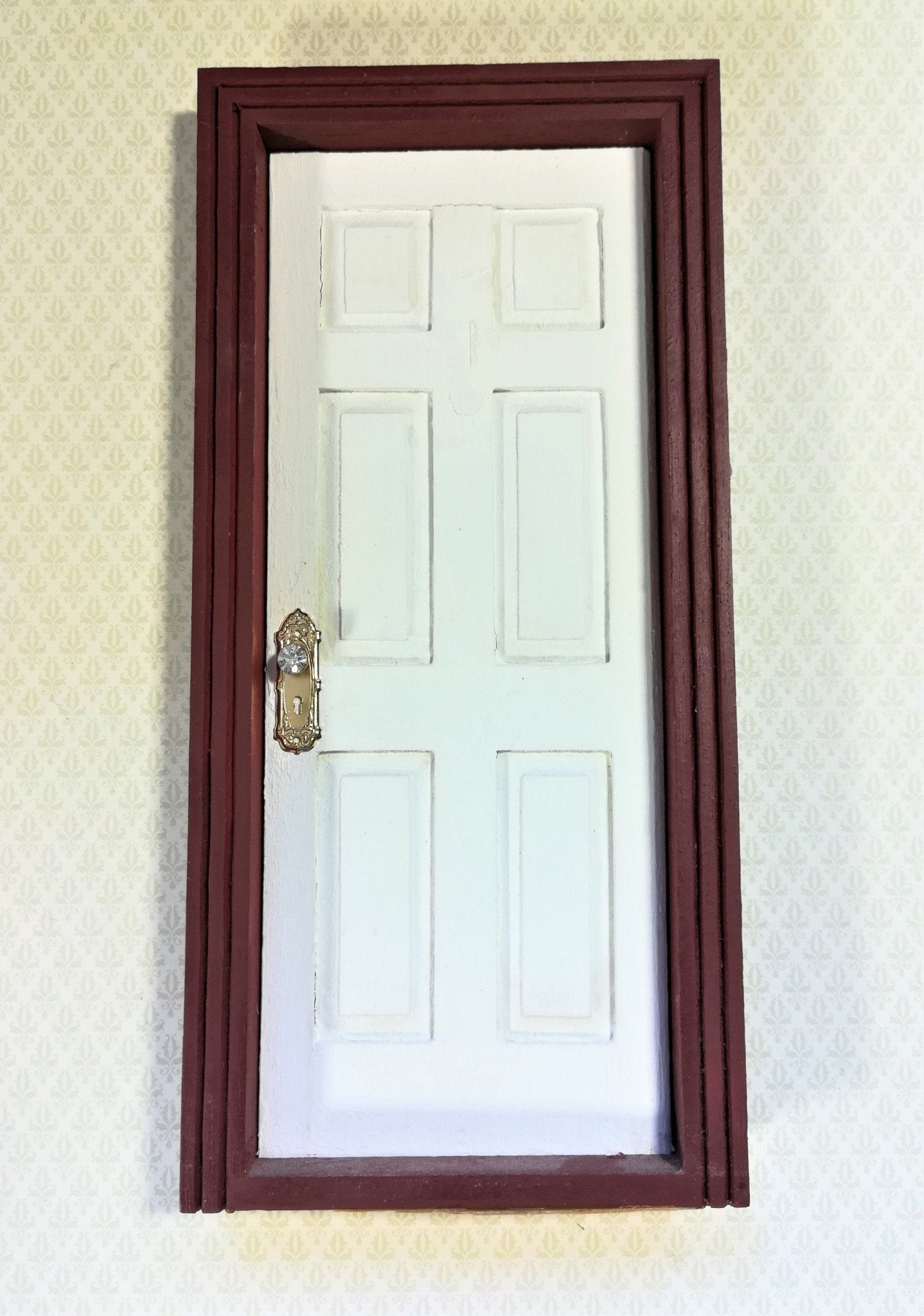 Dollhouse Miniature Doorknobs Gold Fancy Crystal Knobs Metal 1:12 Scale CLA05687 - Miniature Crush