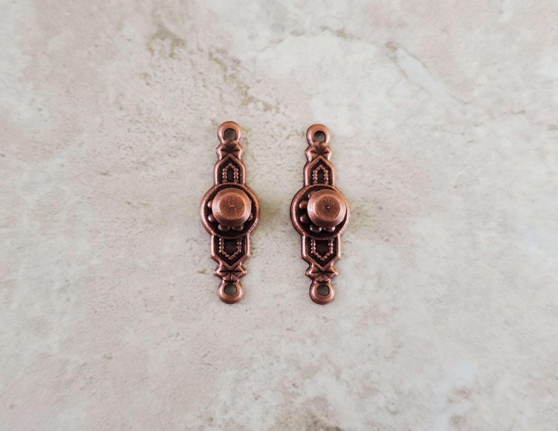 Dollhouse Miniature Doorknobs Handles Fancy Bronze 1 Set 1:12 Scale CLA05511 - Miniature Crush