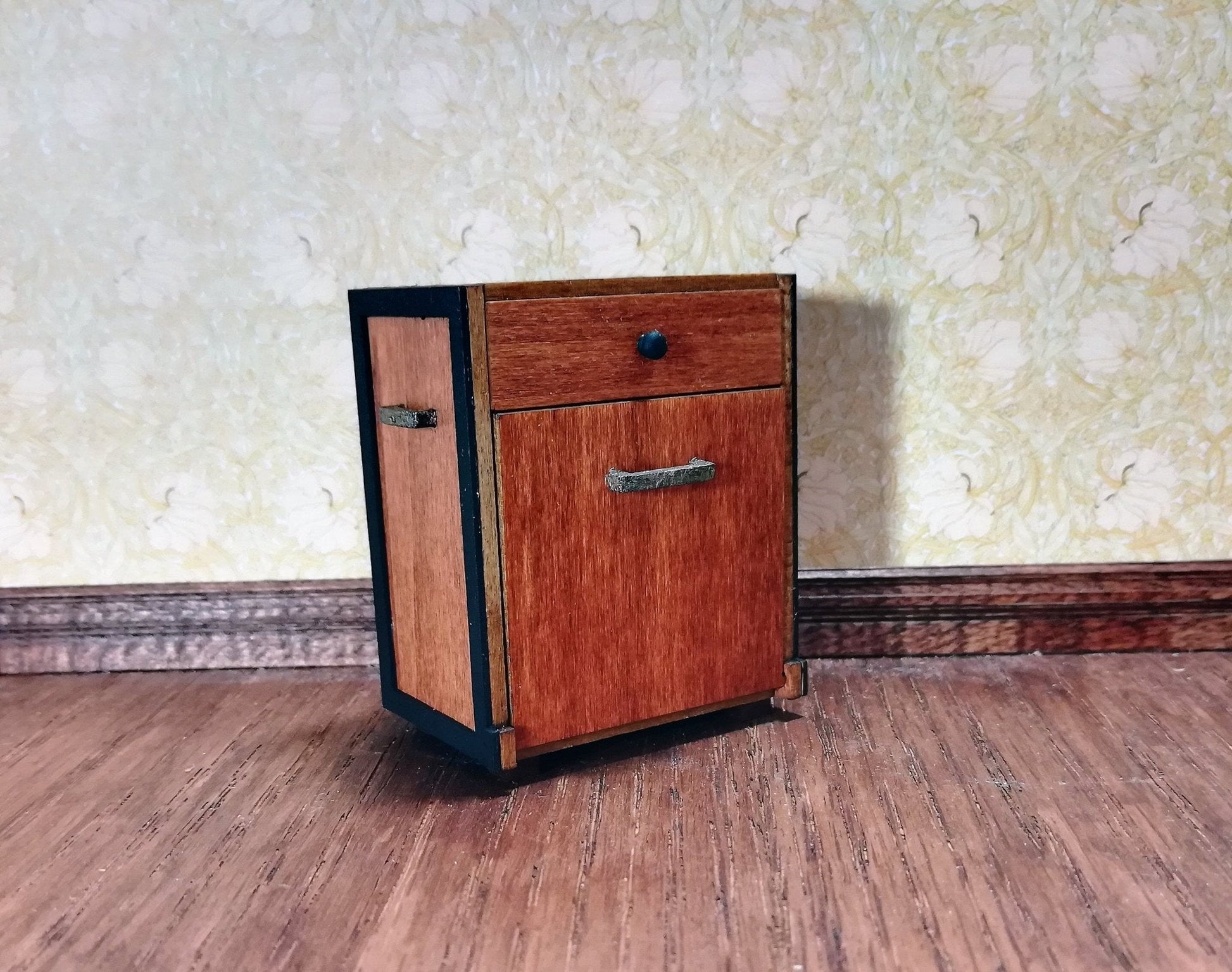 Dollhouse Miniature Drawer Pulls Handles Wood 12 Pieces 1:12 Scale 1/2" Handmade - Miniature Crush