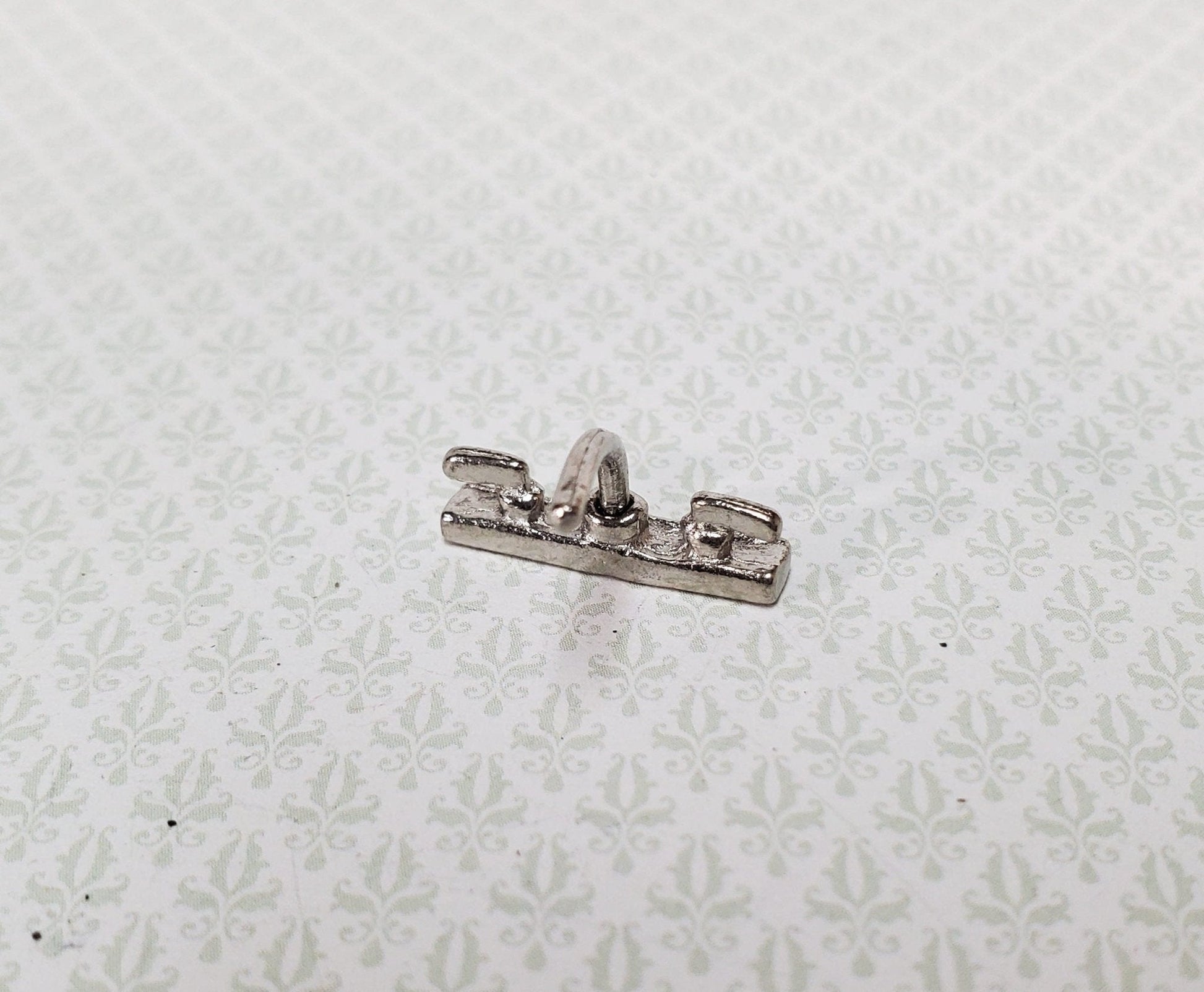 Dollhouse Miniature Faucet Tap for Kitchen or Bathroom Sink 1:12 Scale Silver Metal - Miniature Crush