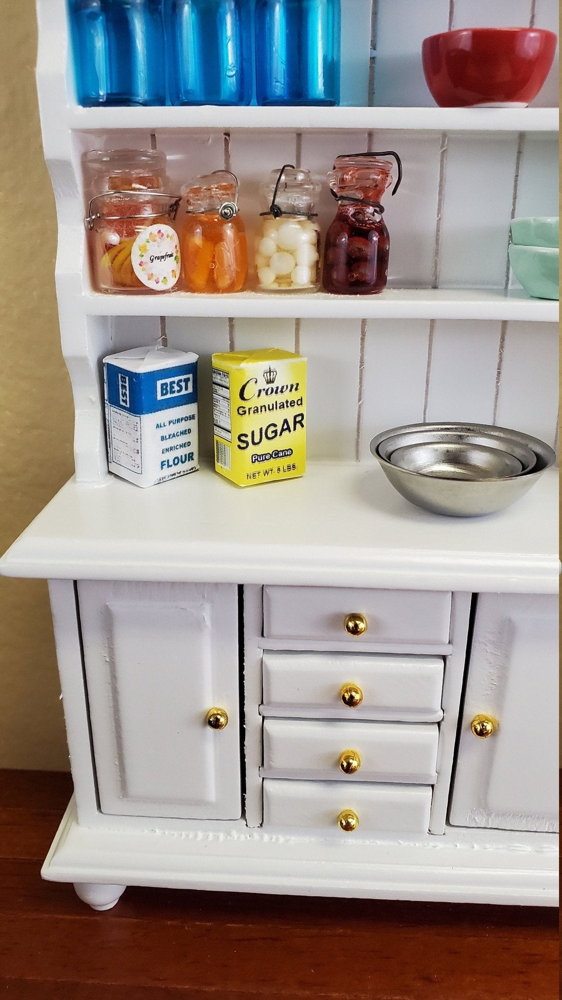 Dollhouse Miniature Flour & Sugar Baking 1:12 Scale Kitchen Food - Miniature Crush