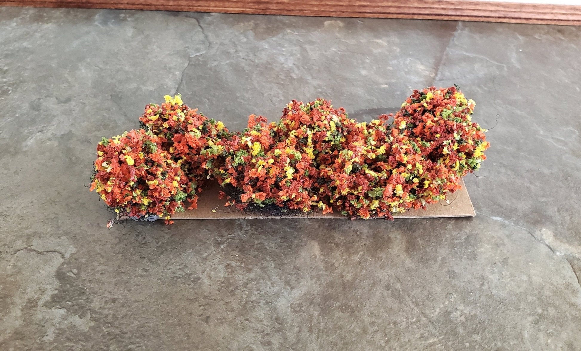 Dollhouse Miniature Flowering Shrub Autumn Blend Small Bush Round 1:12 Scale - Miniature Crush