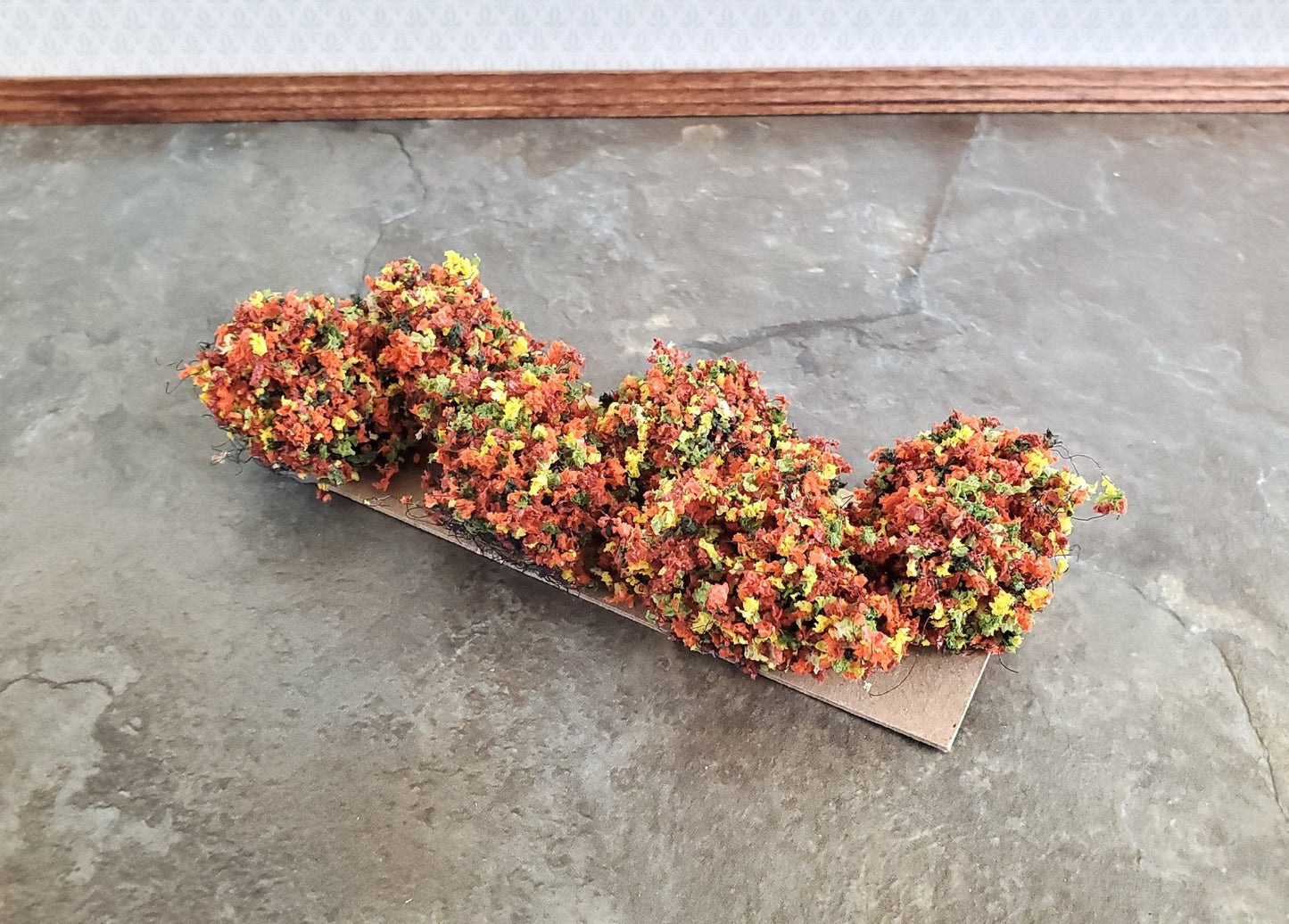 Dollhouse Miniature Flowering Shrub Autumn Blend Small Bush Round 1:12 Scale - Miniature Crush