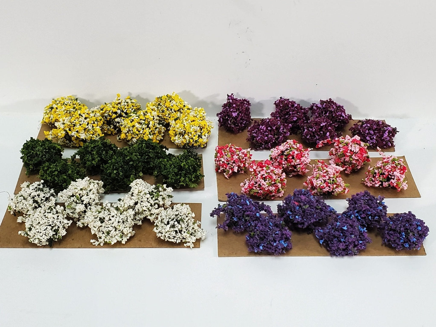 Dollhouse Miniature Flowering Shrub Autumn Blend Small Bush Round 1:12 Scale - Miniature Crush