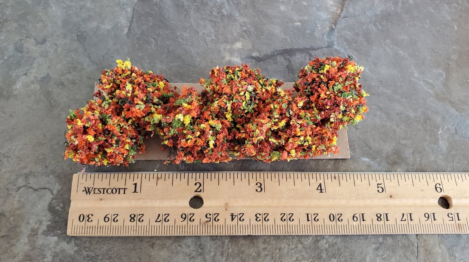 Dollhouse Miniature Flowering Shrub Autumn Blend Small Bush Round 1:12 Scale - Miniature Crush