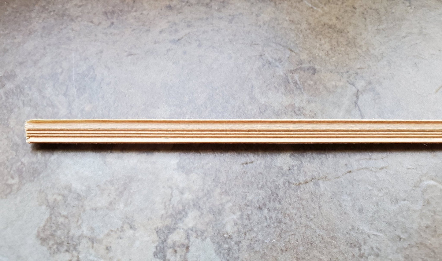 Dollhouse Miniature Half Scale Crown Cornice Molding Trim 3/16" wide x 18" long 1:24 Scale - Miniature Crush