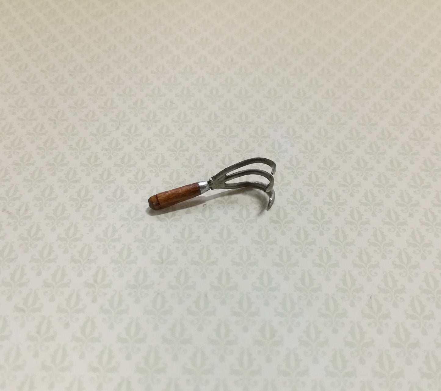 Dollhouse Miniature Hand Cultivator Sir Thomas Thumb 1:12 Scale Garden Tool Rake - Miniature Crush