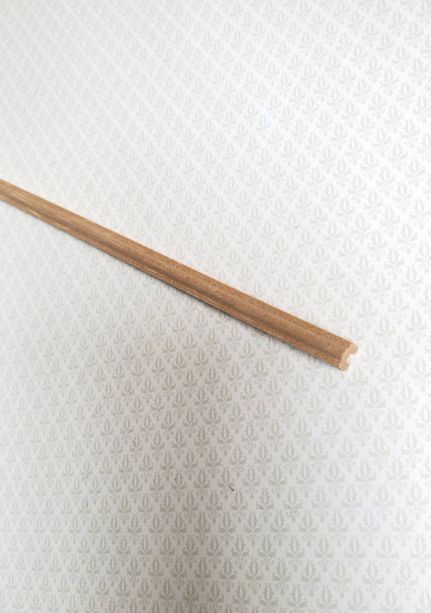 Dollhouse Miniature Handrail Banister for Stairs 1/4" w x 18" long 1:12 Scale HW7020 - Miniature Crush