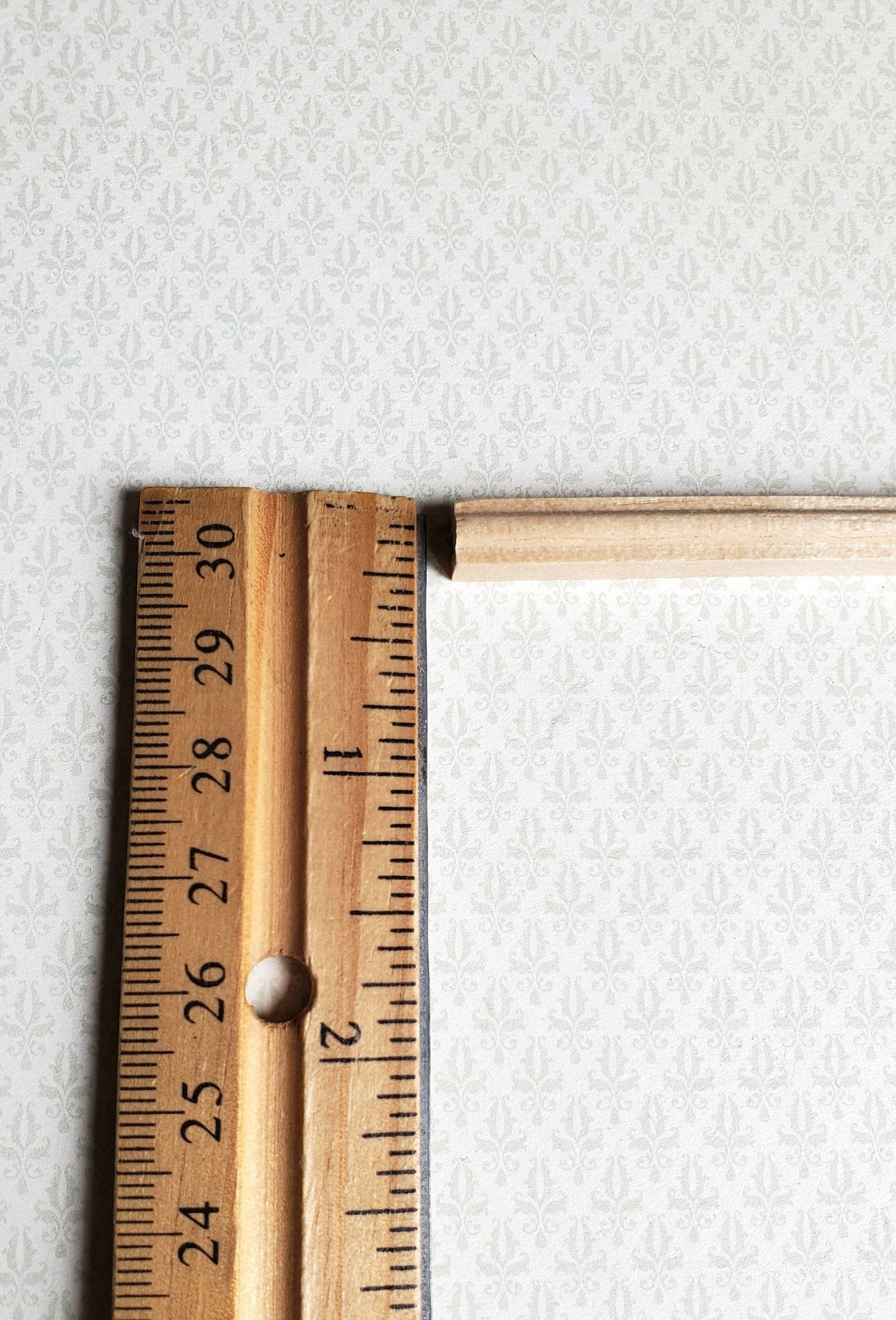 Dollhouse Miniature Handrail Banister for Stairs 1/4" w x 18" long 1:12 Scale HW7020 - Miniature Crush