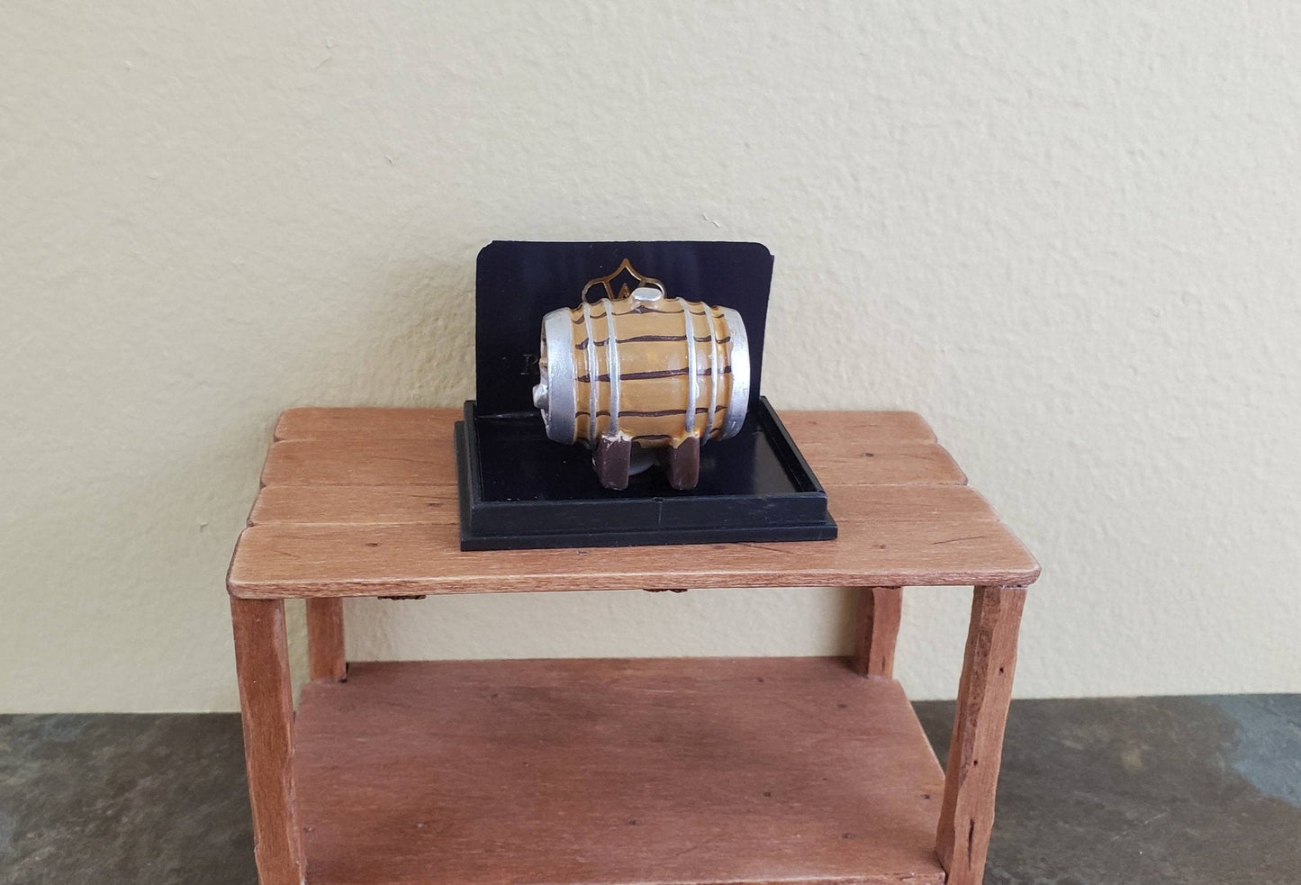 Dollhouse Miniature Keg with Tap Small 1:12 Scale Keg Beer or Wine Cask Reutter - Miniature Crush
