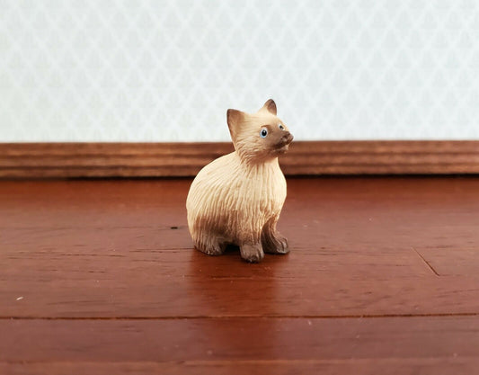 Dollhouse Miniature Kitty Cat Himalayan Siamese Sitting 1:12 Scale Pets A2959SB - Miniature Crush