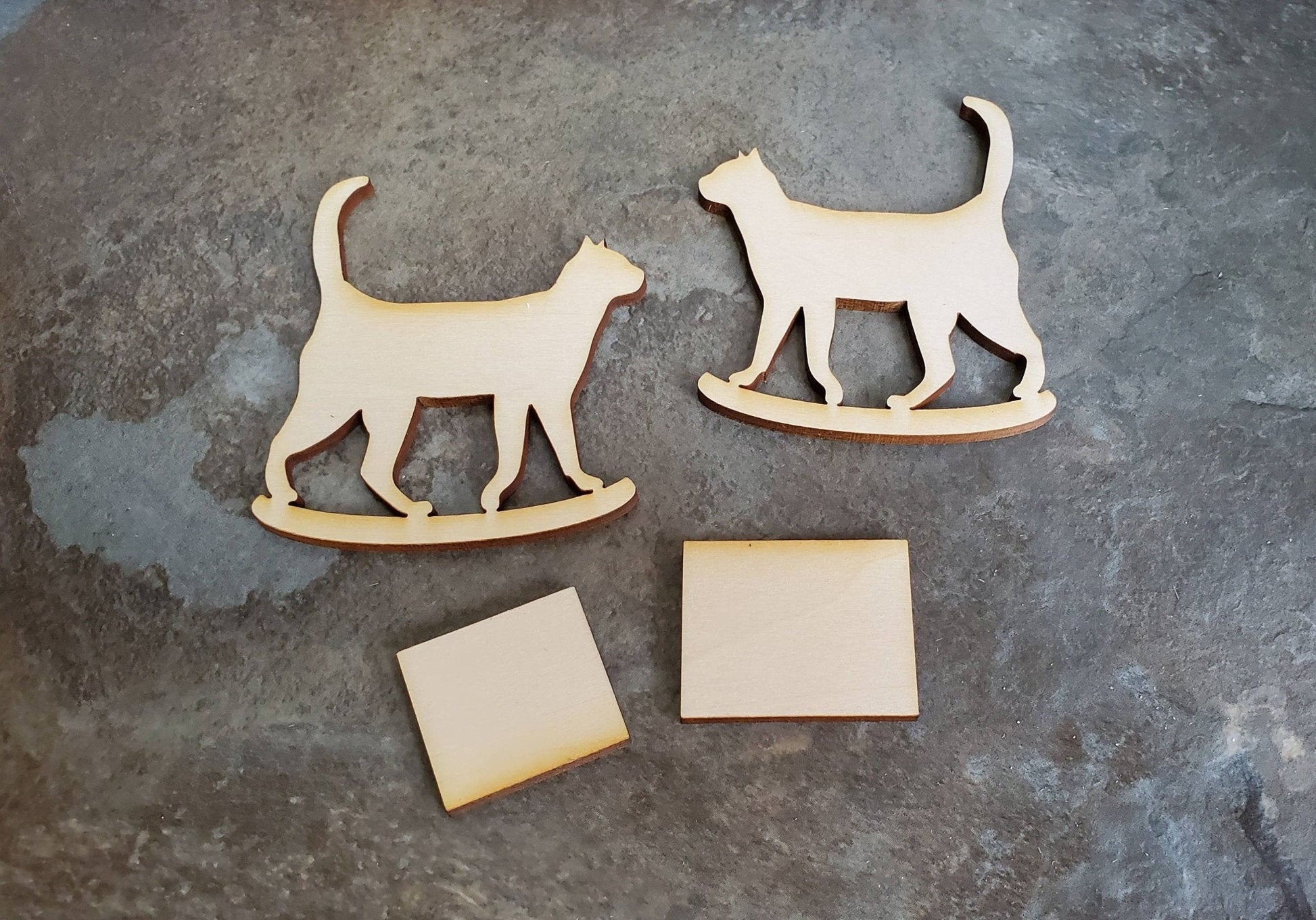 Dollhouse Miniature Kitty Cat Rocking Chair KIT 1:12 Scale Easy to Assemble - Miniature Crush