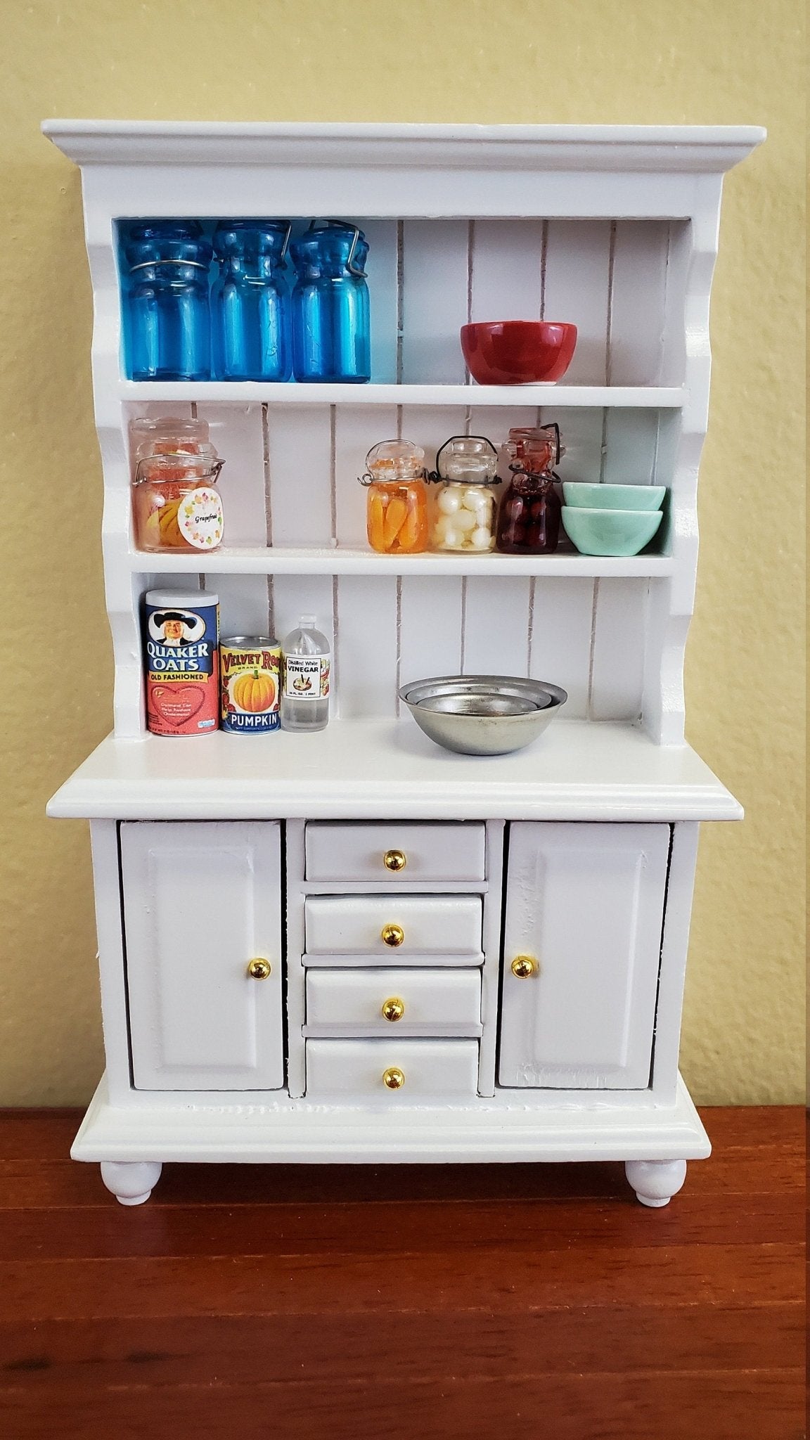 Dollhouse Miniature Old Fashioned Quaker Oats Oatmeal 1:12 Scale Kitchen Food - Miniature Crush