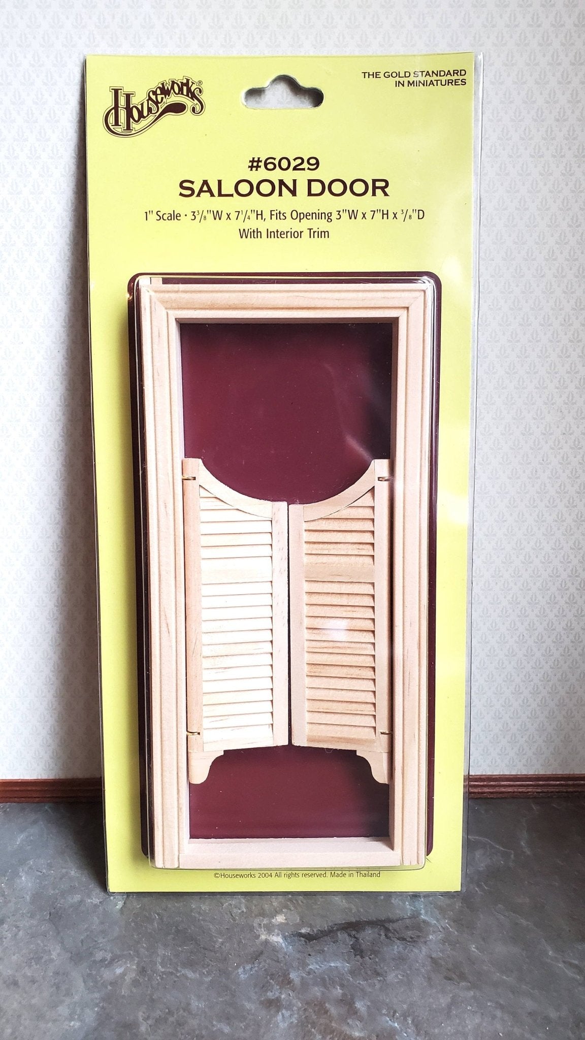 Dollhouse Miniature Old West Saloon Bar Door Split 1:12 Scale by Houseworks 6029 - Miniature Crush