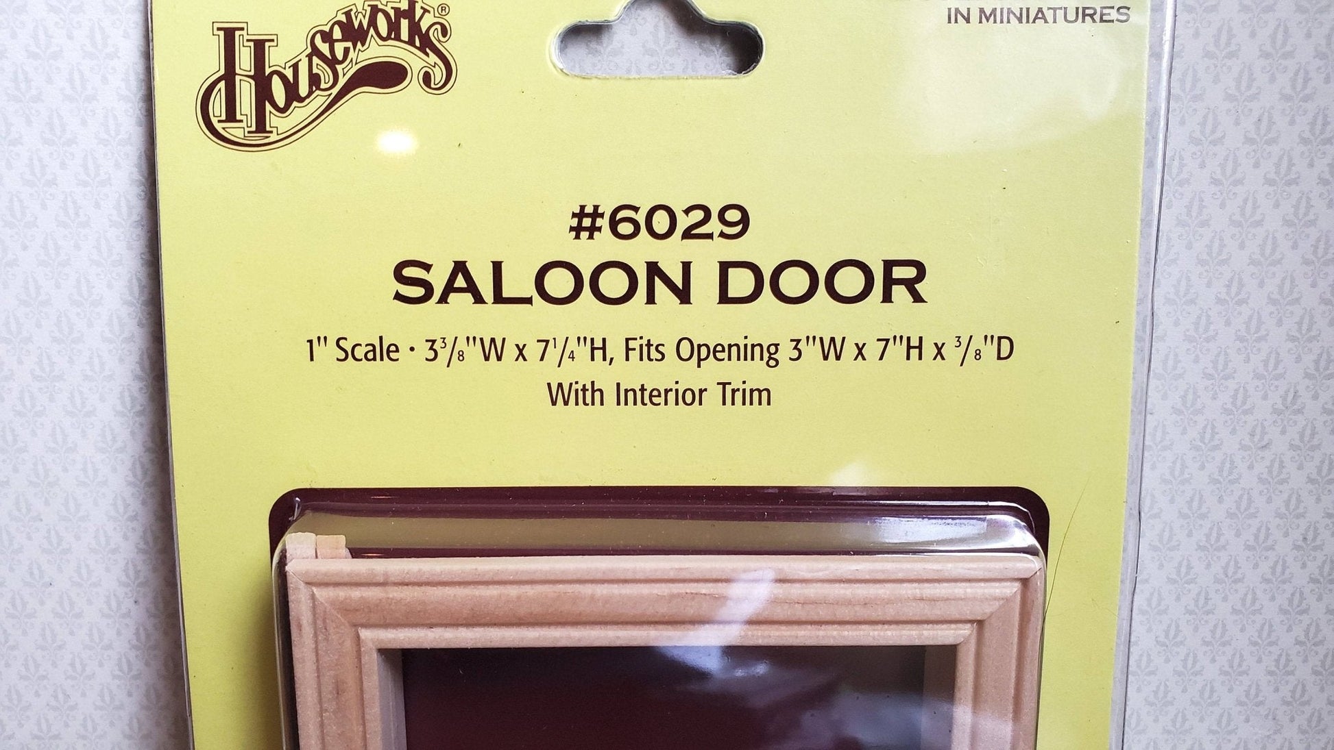 Dollhouse Miniature Old West Saloon Bar Door Split 1:12 Scale by Houseworks 6029 - Miniature Crush