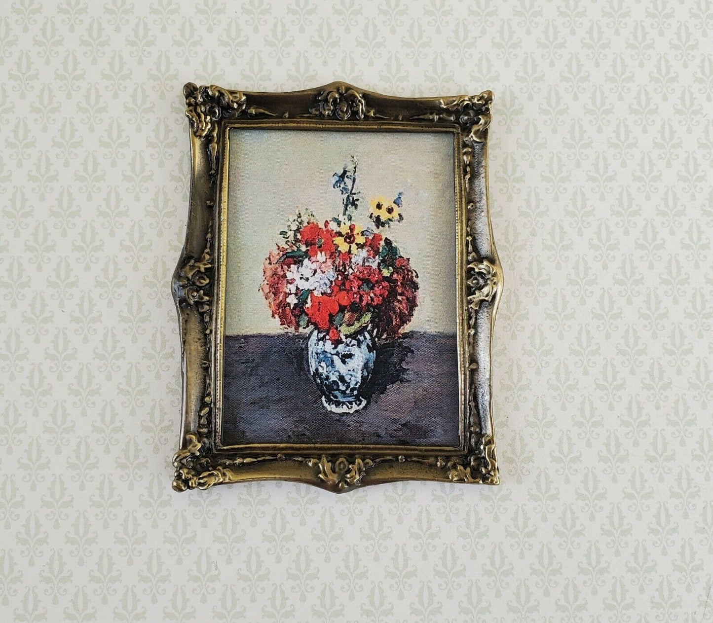 Dollhouse Miniature Picture Frame Metal Antique Bronze for Paintings 1:12 Scale - Miniature Crush