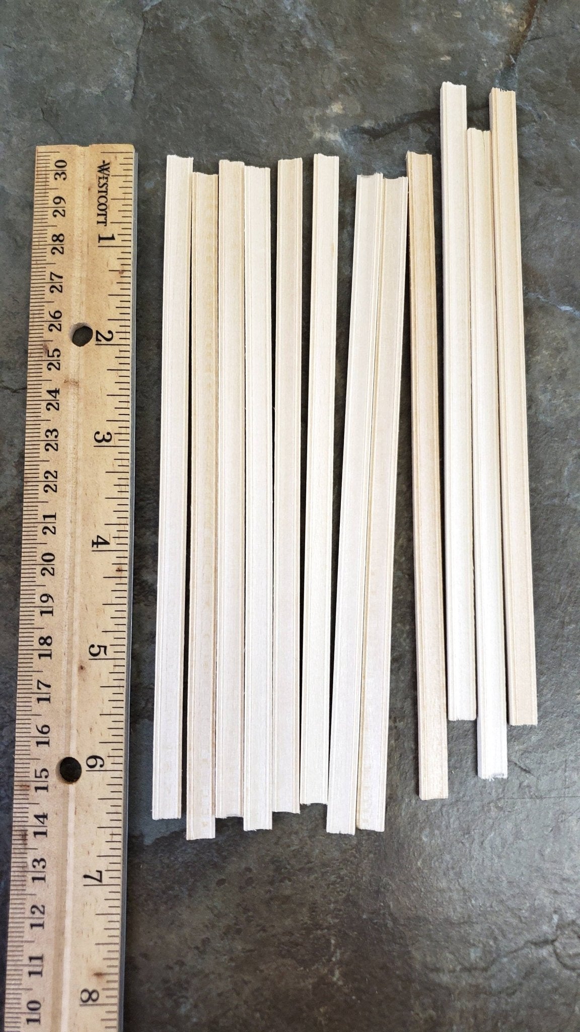 Dollhouse Miniature Picture Frame Trim 6" Pieces x12 or Chair Rail Molding 1:12 Scale Building - Miniature Crush