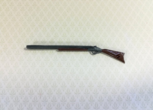 Dollhouse Miniature Shotgun Double Barrel 1:12 Scale Painted Metal 3" - Miniature Crush