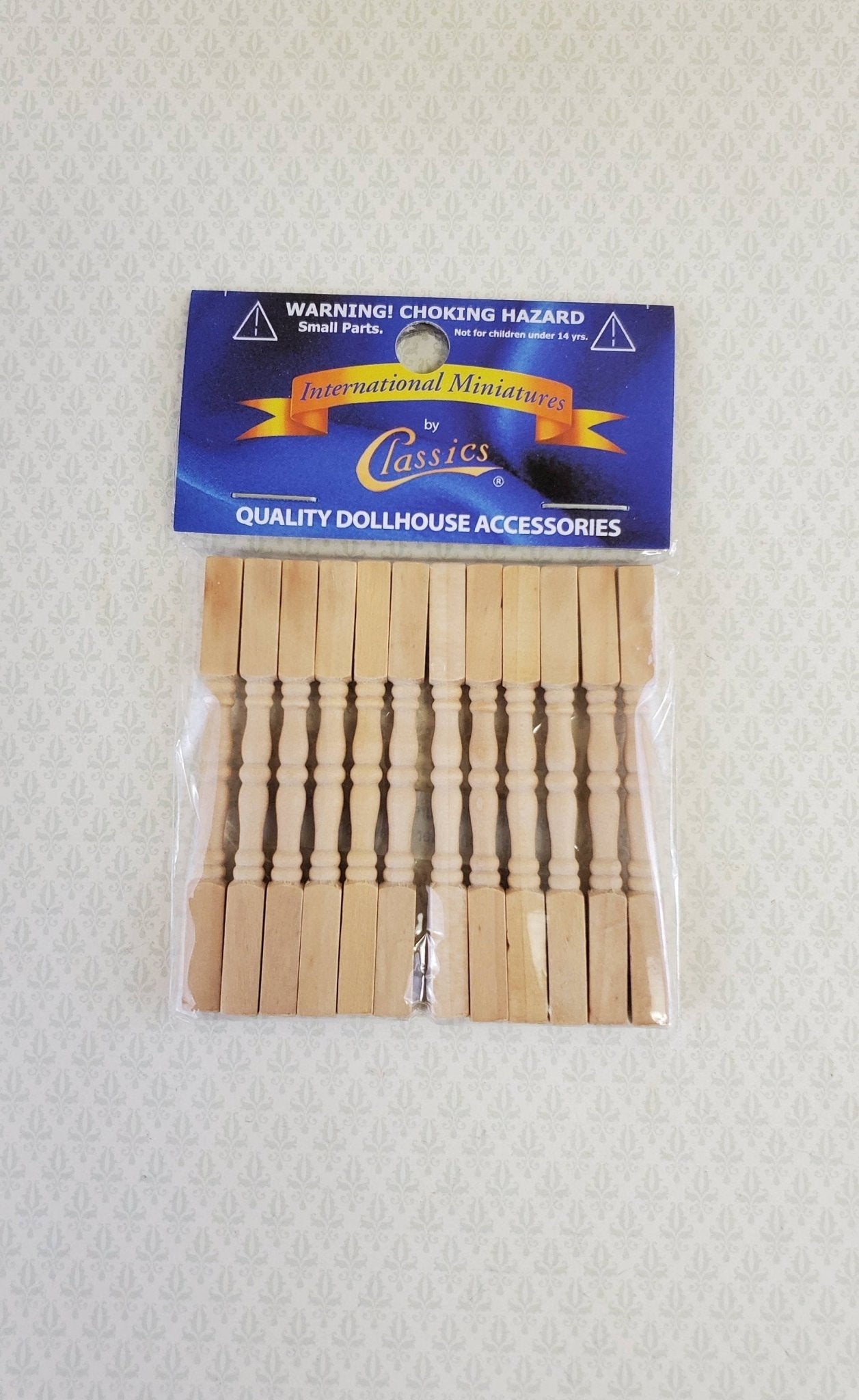 Dollhouse Miniature Spindles Stair Balusters 1:12 Scale 2 1/2" Tall posts - Miniature Crush