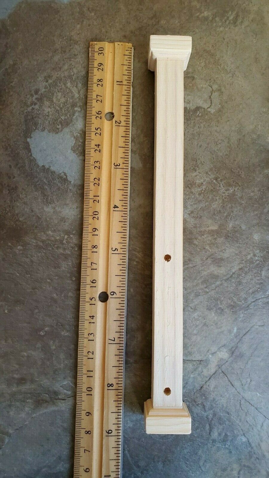 Dollhouse Miniature Square Columns Pillars 2 pieces 8 3/8" Tall 1:12 Scale - Miniature Crush