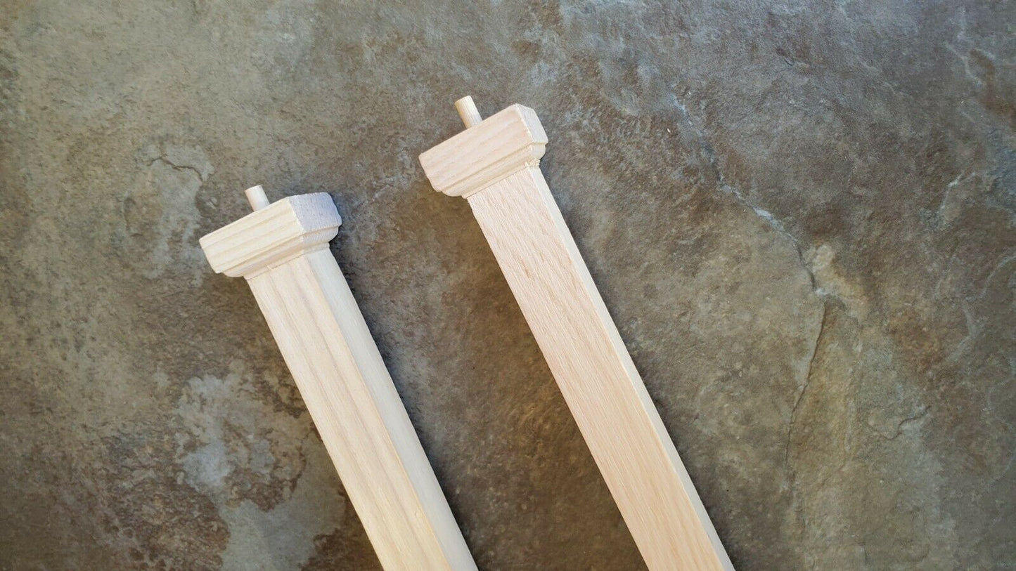 Dollhouse Miniature Square Columns Pillars 2 pieces 8 3/8" Tall 1:12 Scale - Miniature Crush