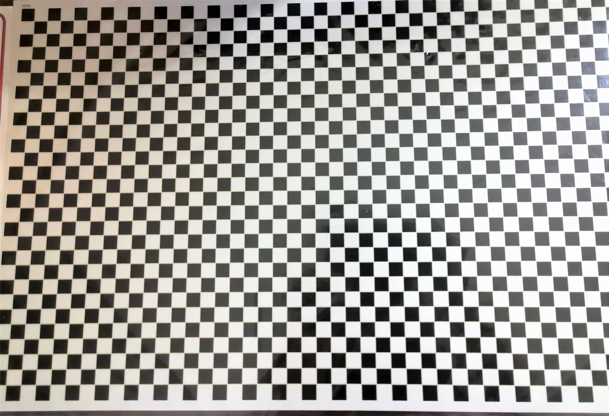 Dollhouse Miniature Tile Flooring Black & White Checked Squares 1:12 Scale Floor - Miniature Crush