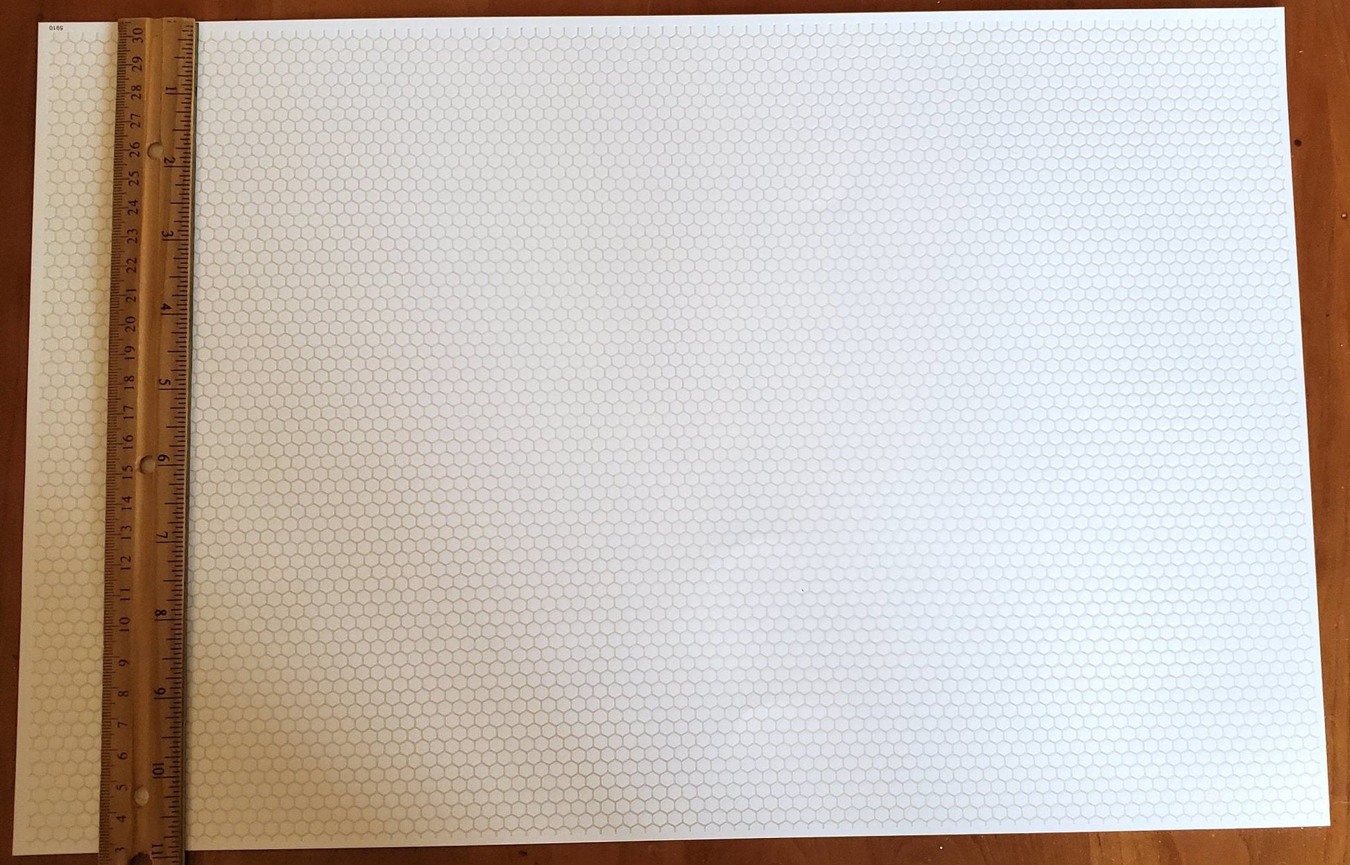 Dollhouse Miniature Tile Flooring Faux White Hexagon Textured 1:12 Scale for Kitchen or Bathroom - Miniature Crush