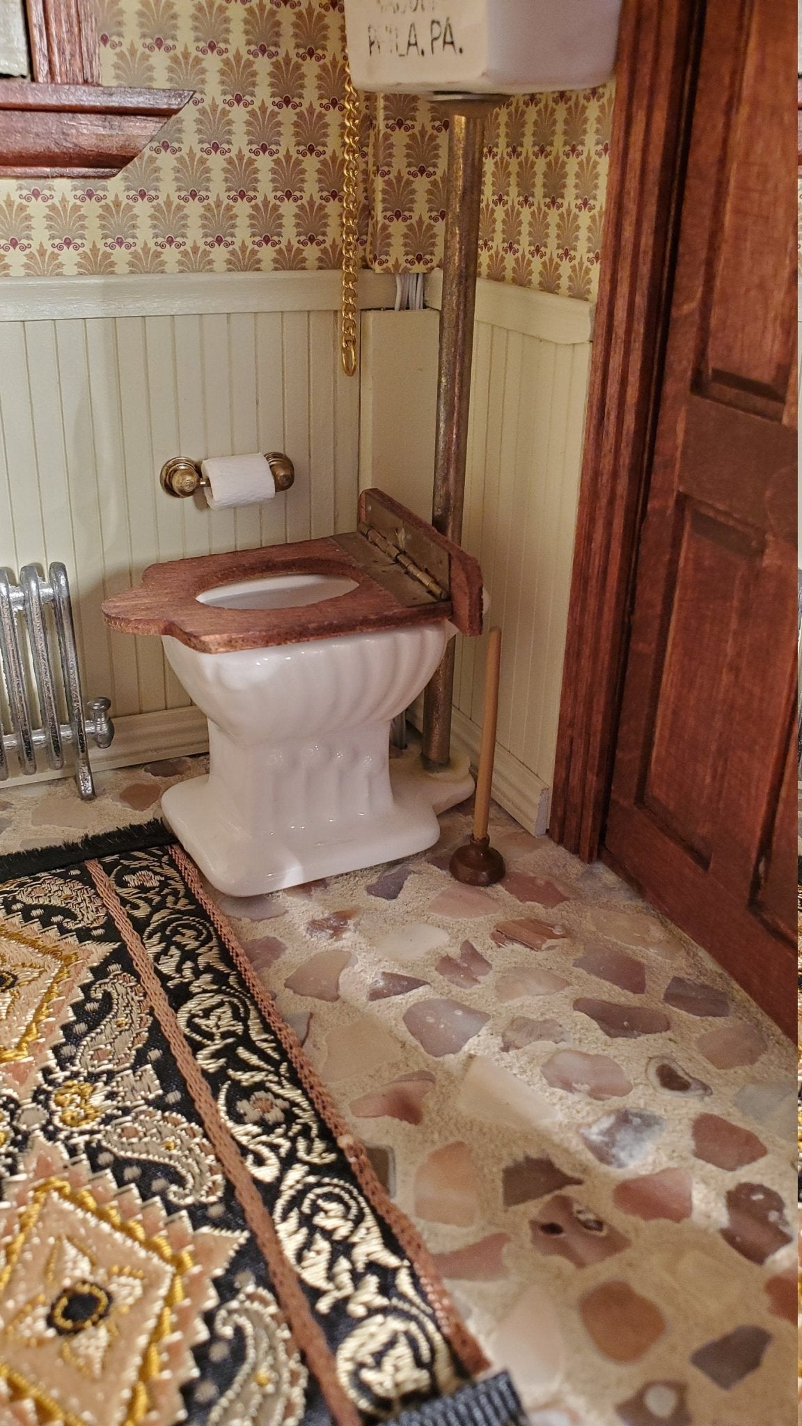 Dollhouse Miniature Toilet Plunger 1:12 Scale Bathroom Accessories - Miniature Crush