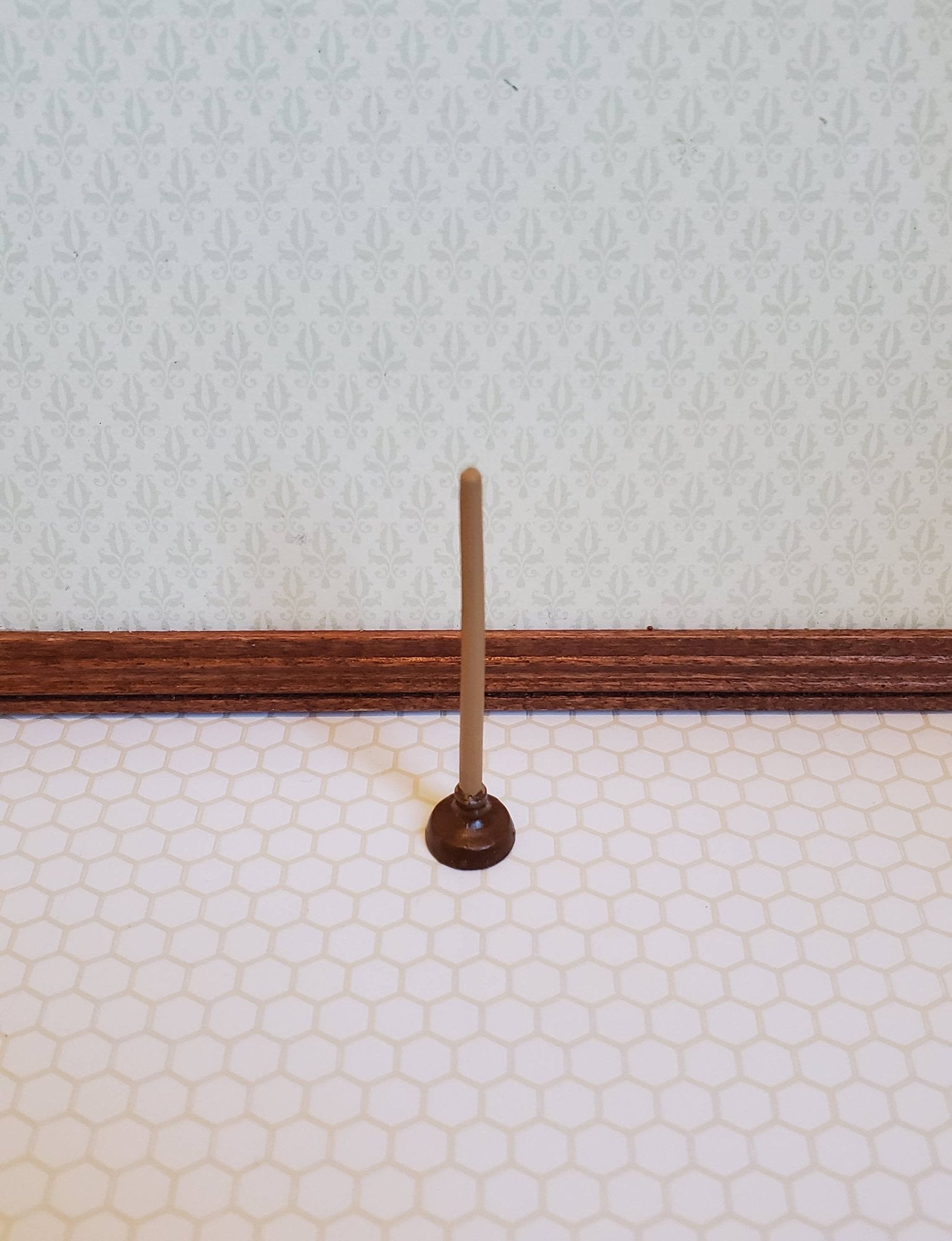 Dollhouse Miniature Toilet Plunger 1:12 Scale Bathroom Accessories - Miniature Crush