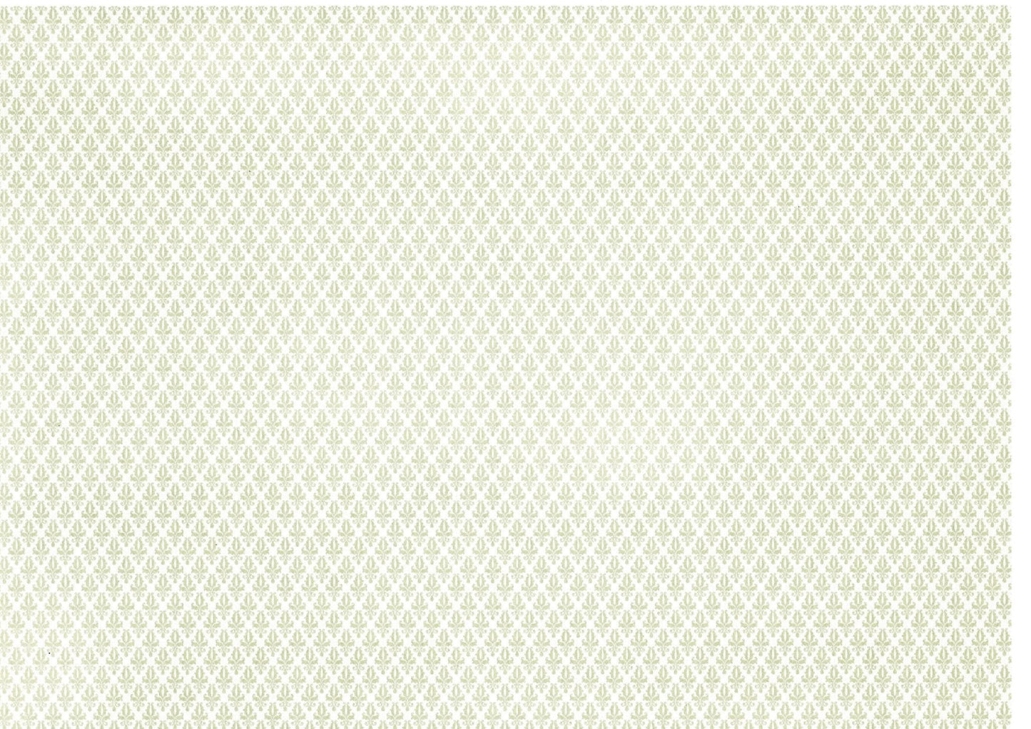 Dollhouse Miniature Wallpaper Brodnax Damask Cream Pale Green & Cream 1:12 Scale - Miniature Crush
