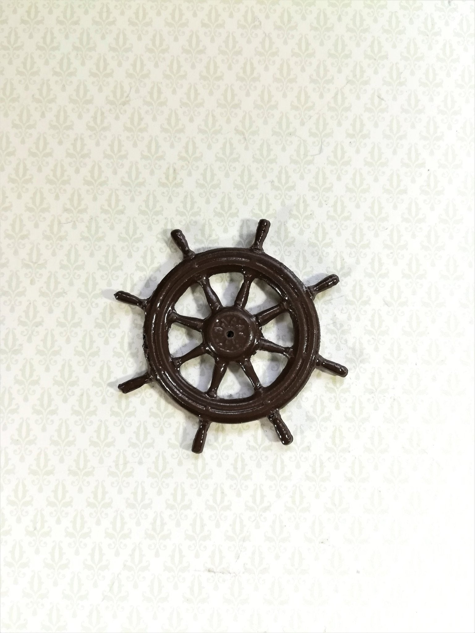 Dollhouse Miniature Wheel Ship or Boat Wall Decoration 1:12 Scale - Miniature Crush
