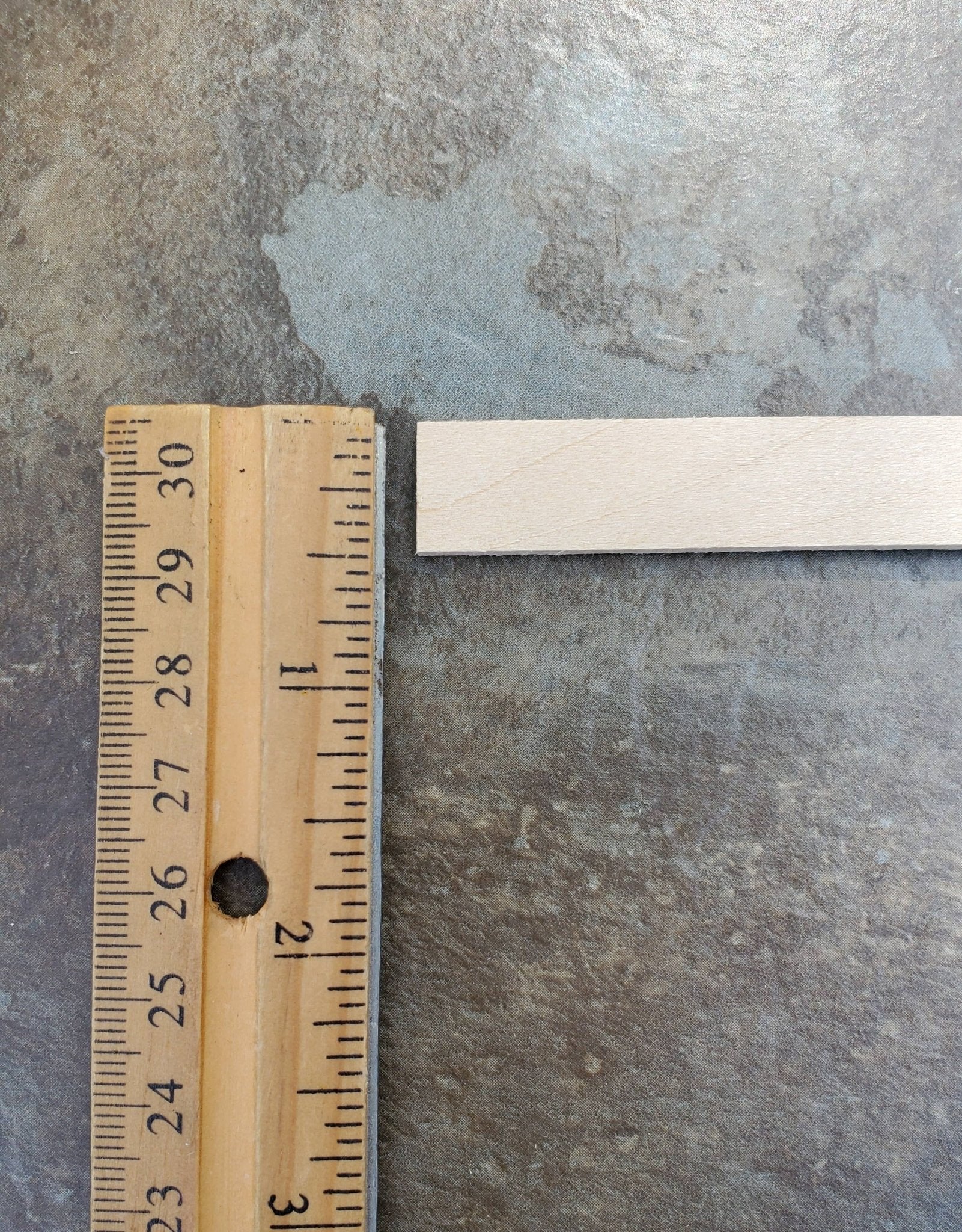 Dollhouse Miniature Wood Strips x10 Flooring 3/32 x 1/2 x 12" long Basswood 1:12 Scale - Miniature Crush